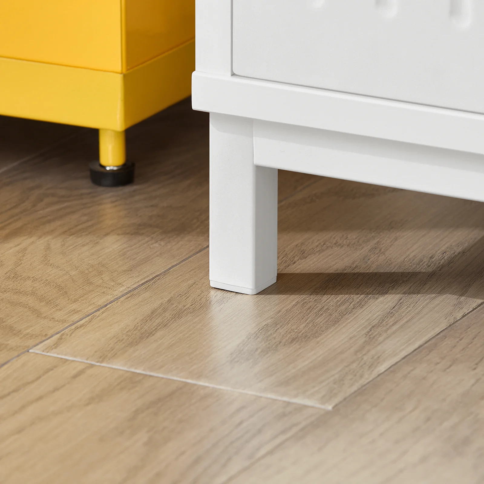 SoBuy FSR172-W Banco Zapatero con 2 asientos, 1 Cajón y 2 Puertas 100 x 35 x 42 cm Blanco - Image 7