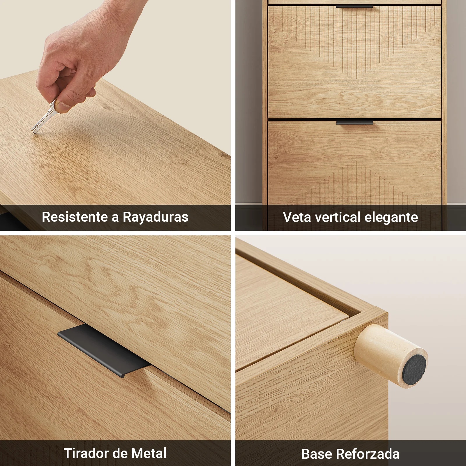 SoBuy FSR212-N Zapatero Estrecho Madera 24cm con cajón y 2 puertas - Image 8