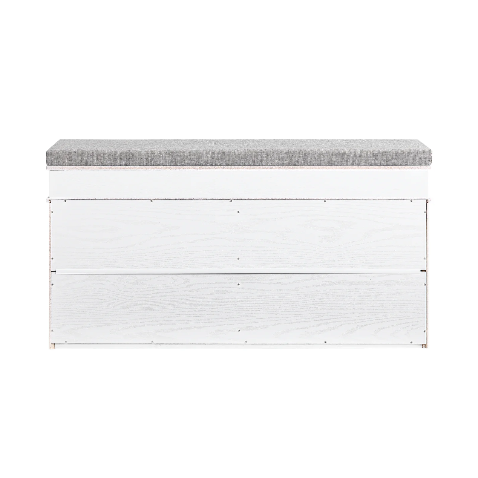 SoBuy FSR64-WG Banco Zapatero con 2 Solapas Madera Envejecida Blanca - Image 9