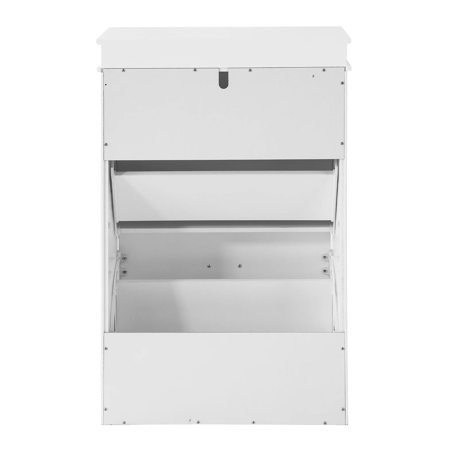 SoBuy FSR78-W Zapatero estrecho con 2 solapas Blanco H83cm - Image 4