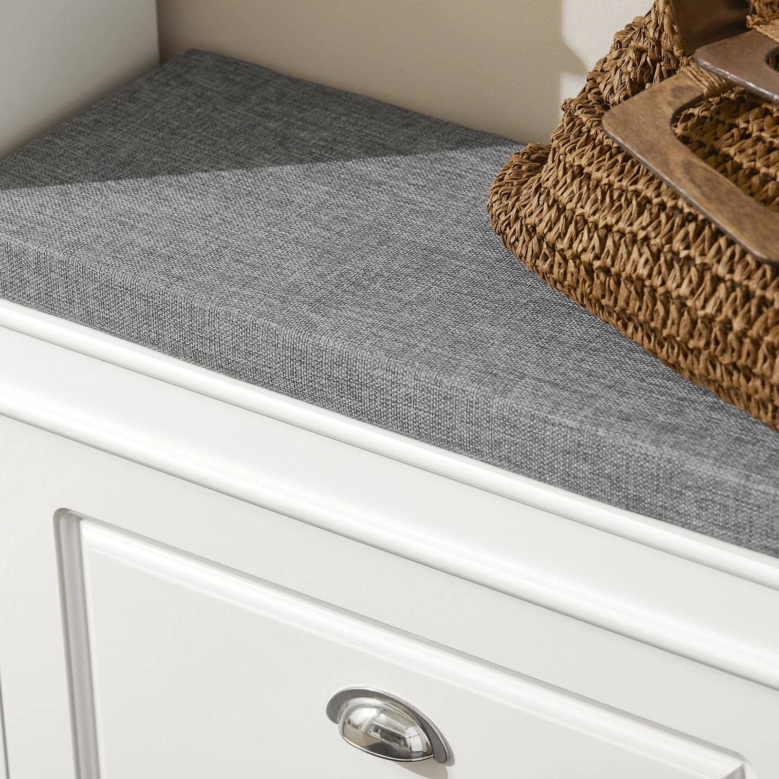SoBuy FSR82-K-W Banco Zapatero Estrecho con 1 cajón Ancho 60cm Blanco - Image 8