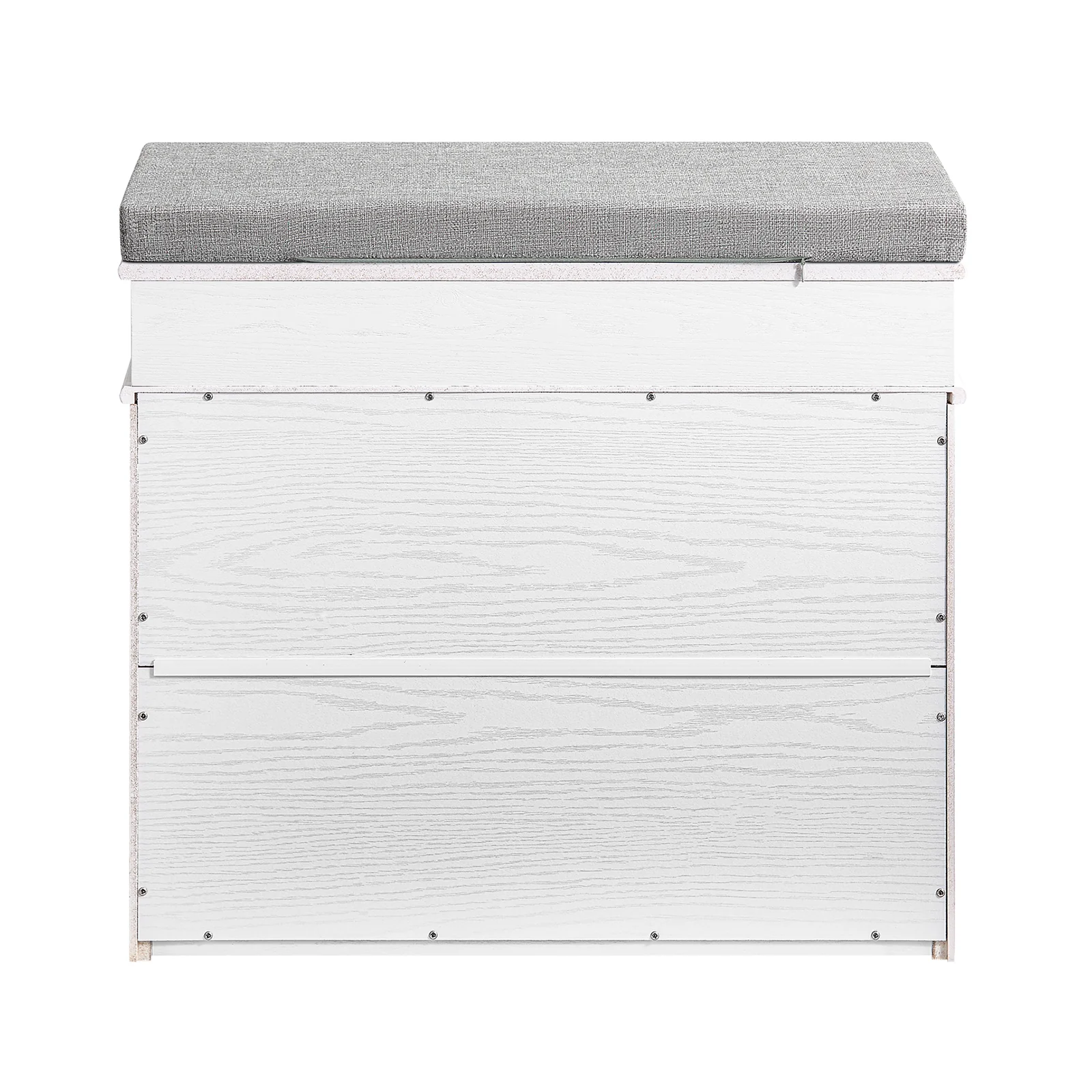 Preventa-SoBuy FSR82-K-WG Banco Zapatero con 1 Cajón y 1 Solapa | Madera Envejecida Blanca - Image 8