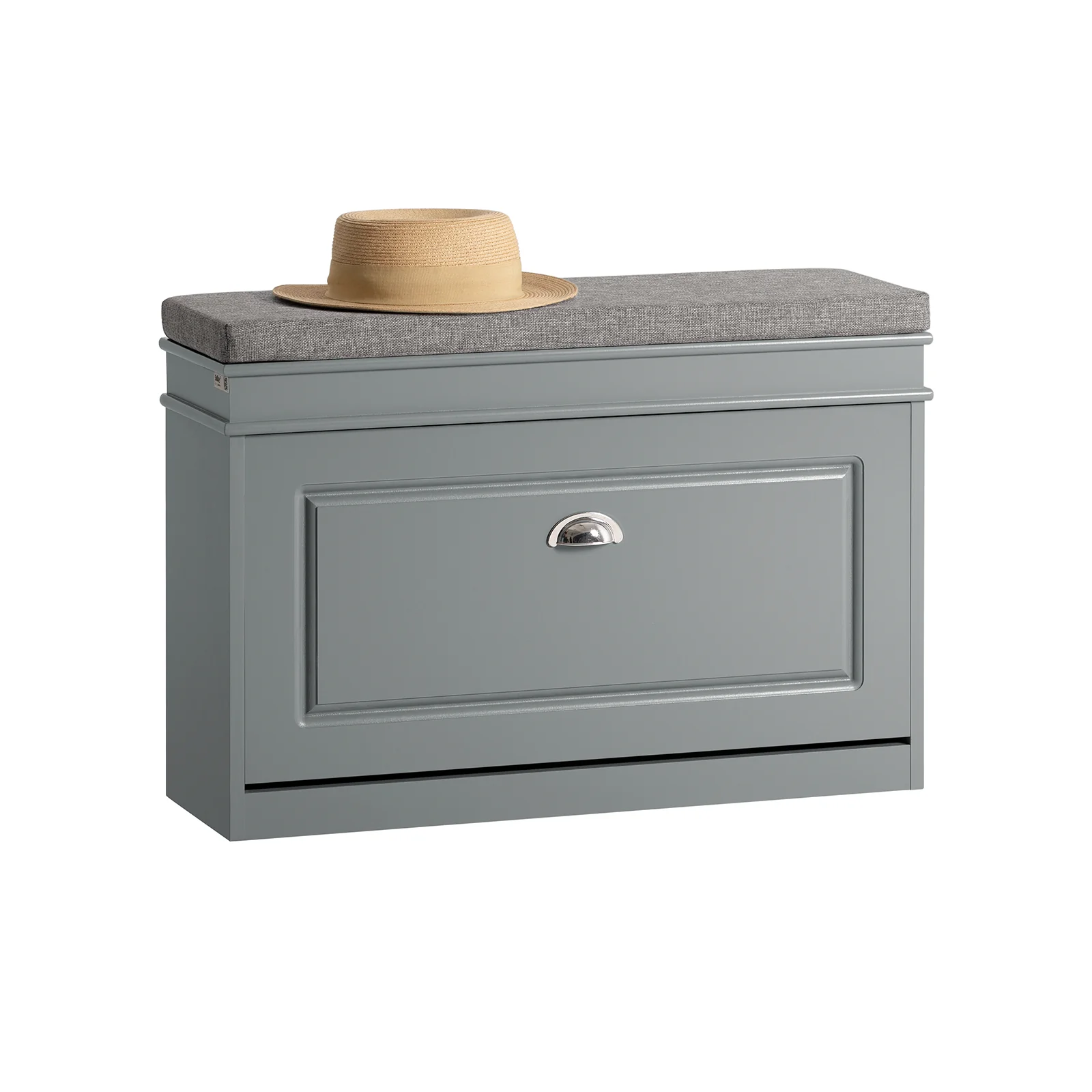 SoBuy FSR82-L-HG Banco Zapatero con 1 Solapa 75 x 24 x 51 cm