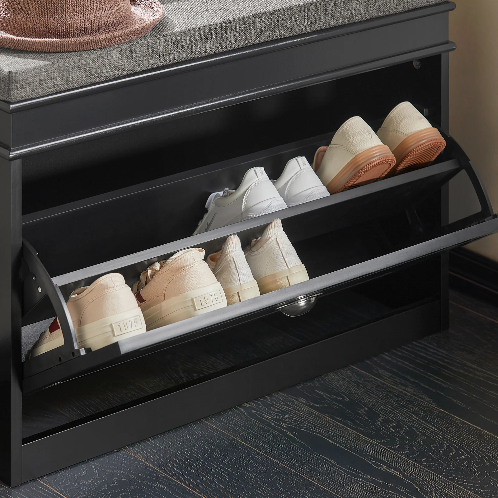 SoBuy FSR82-L-SCH Banco Zapatero con 1 Solapa 75 x 24 x 51 cm - Image 7