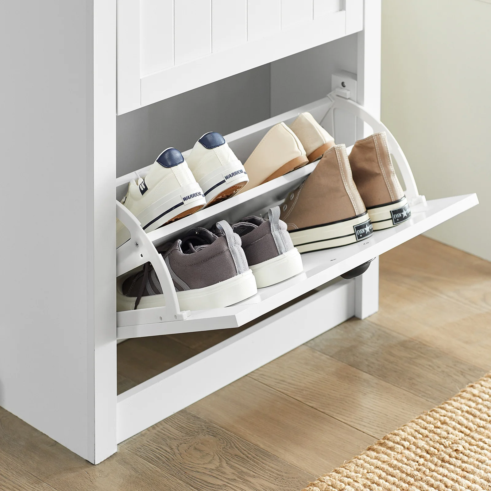 SoBuy FSR87-K-W Zapatero Estrecho con 2 Puertas Blanco - Image 5