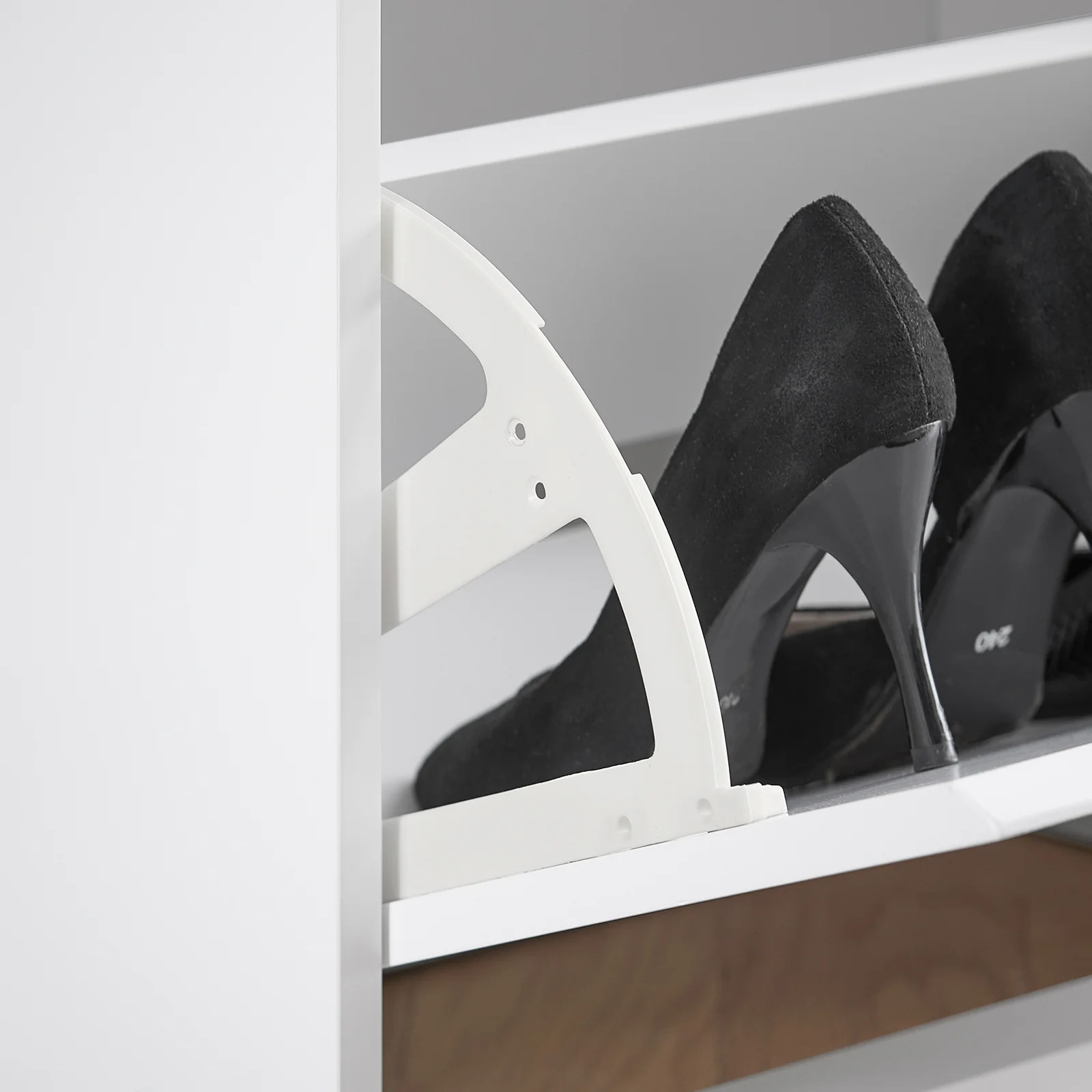 SoBuy FSR98-XL-W Banco Zapatero con 2 Solapas Blanco 100 x 26 x 46 cm - Image 6