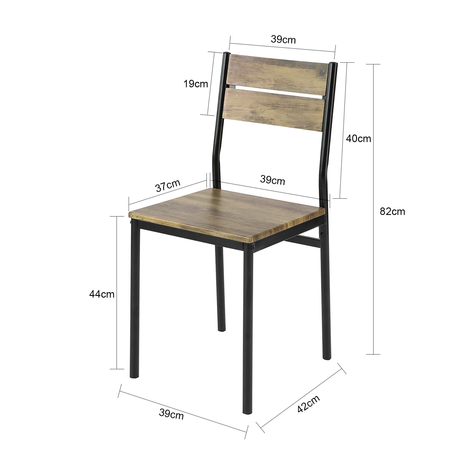 SoBuy FST72-Nx4 4 Sillas de Comedor Restaurante Sala Cocina - Image 3
