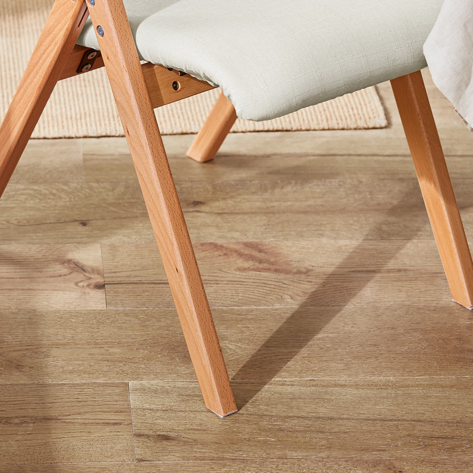 SoBuy FST92-W Silla Plegable de Madera con Asiento y Respaldo - Image 6