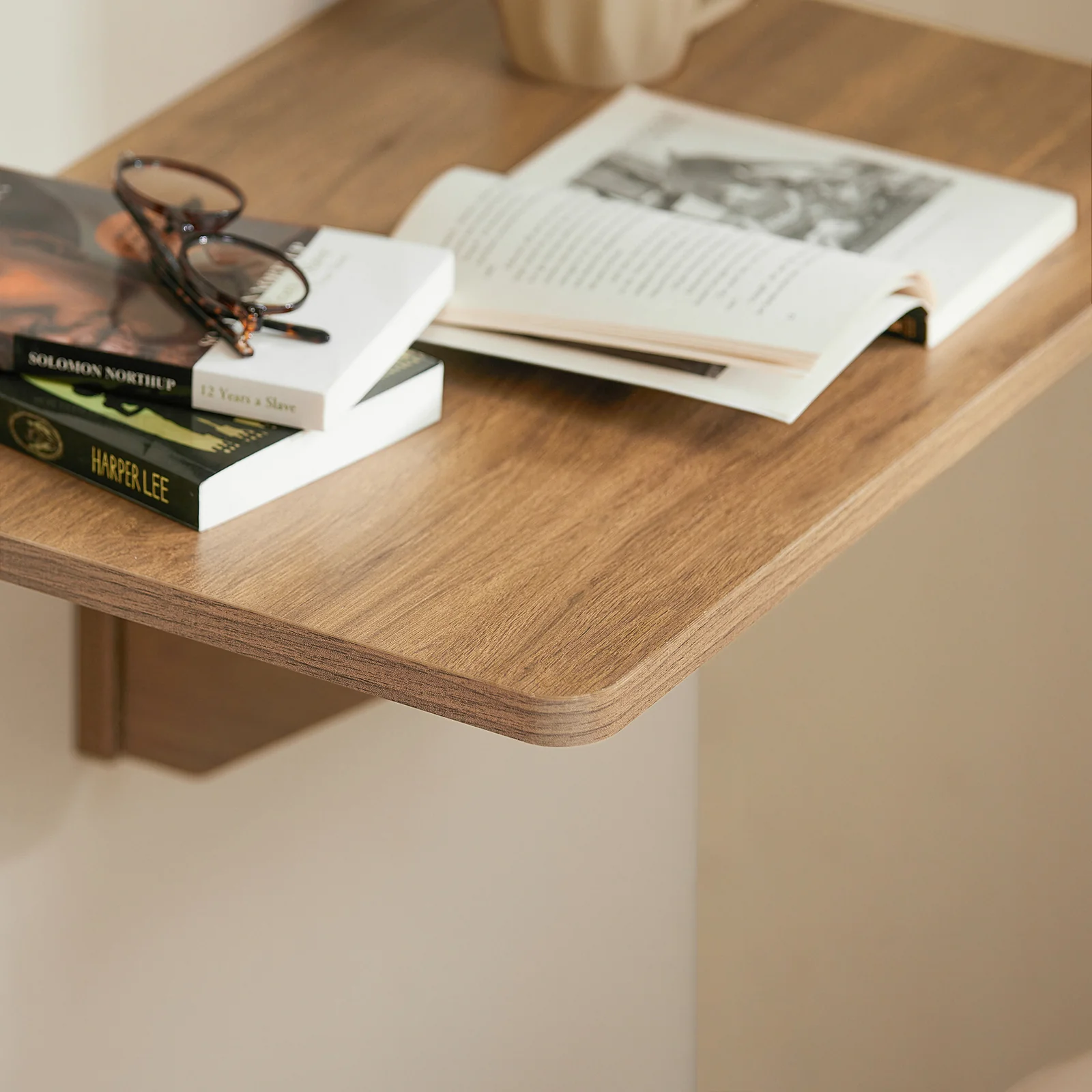SoBuy FWT03-PF Mesa Plegable de Pared para comedor, dormitorio, escritorio 60 x 40 cm Marrón - Image 8