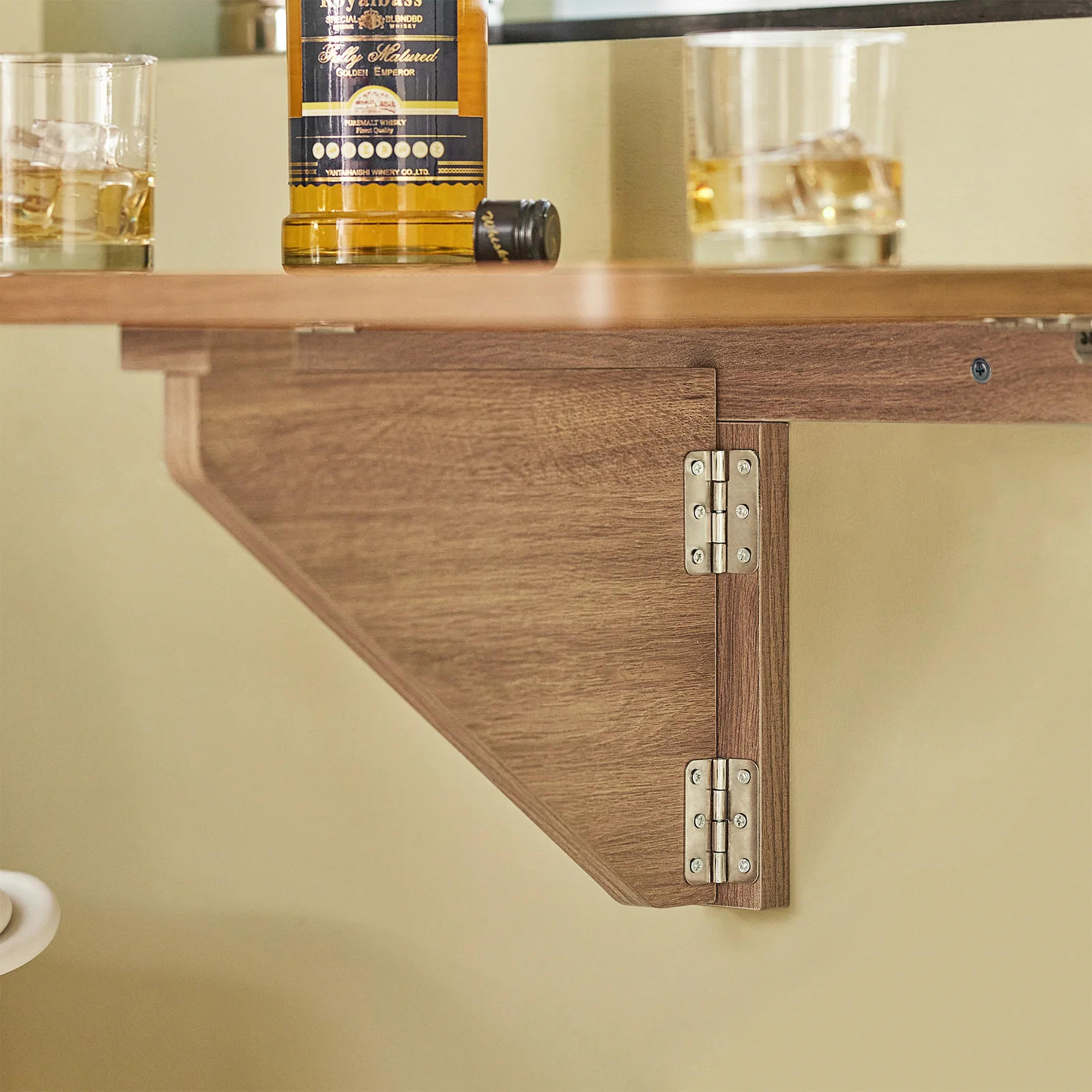 SoBuy FWT03-PF Mesa Plegable de Pared para comedor, dormitorio, escritorio 60 x 40 cm Marrón - Image 9