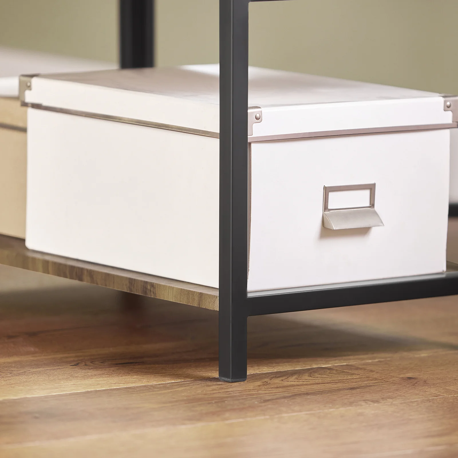 SoBuy FWT62-N Mesa de comedor Plegable con 3 Estantes Madera 180x60x77cm - Image 7