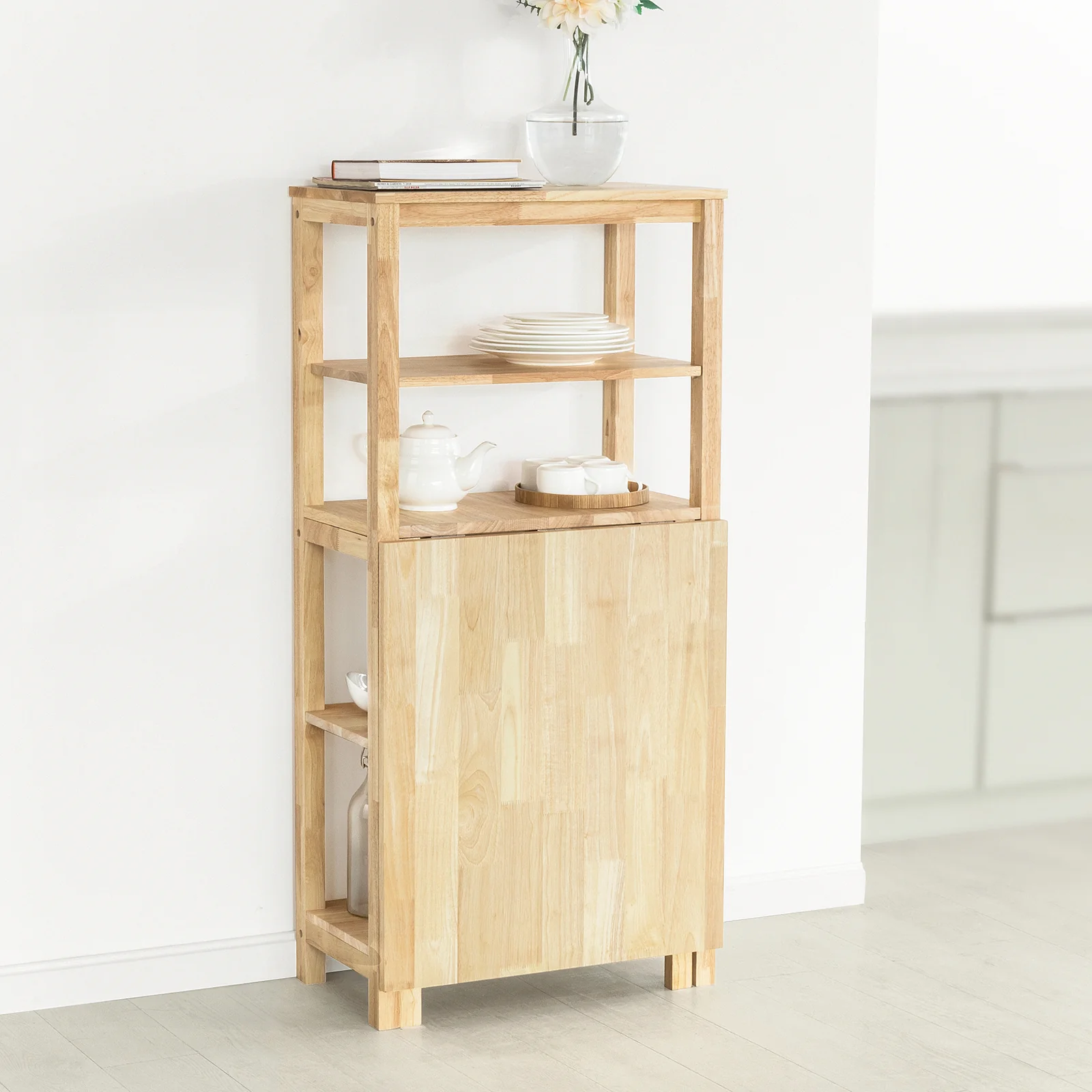 SoBuy FWT70-N Mesa de Comedor Plegable con 5 Estantes - Image 5