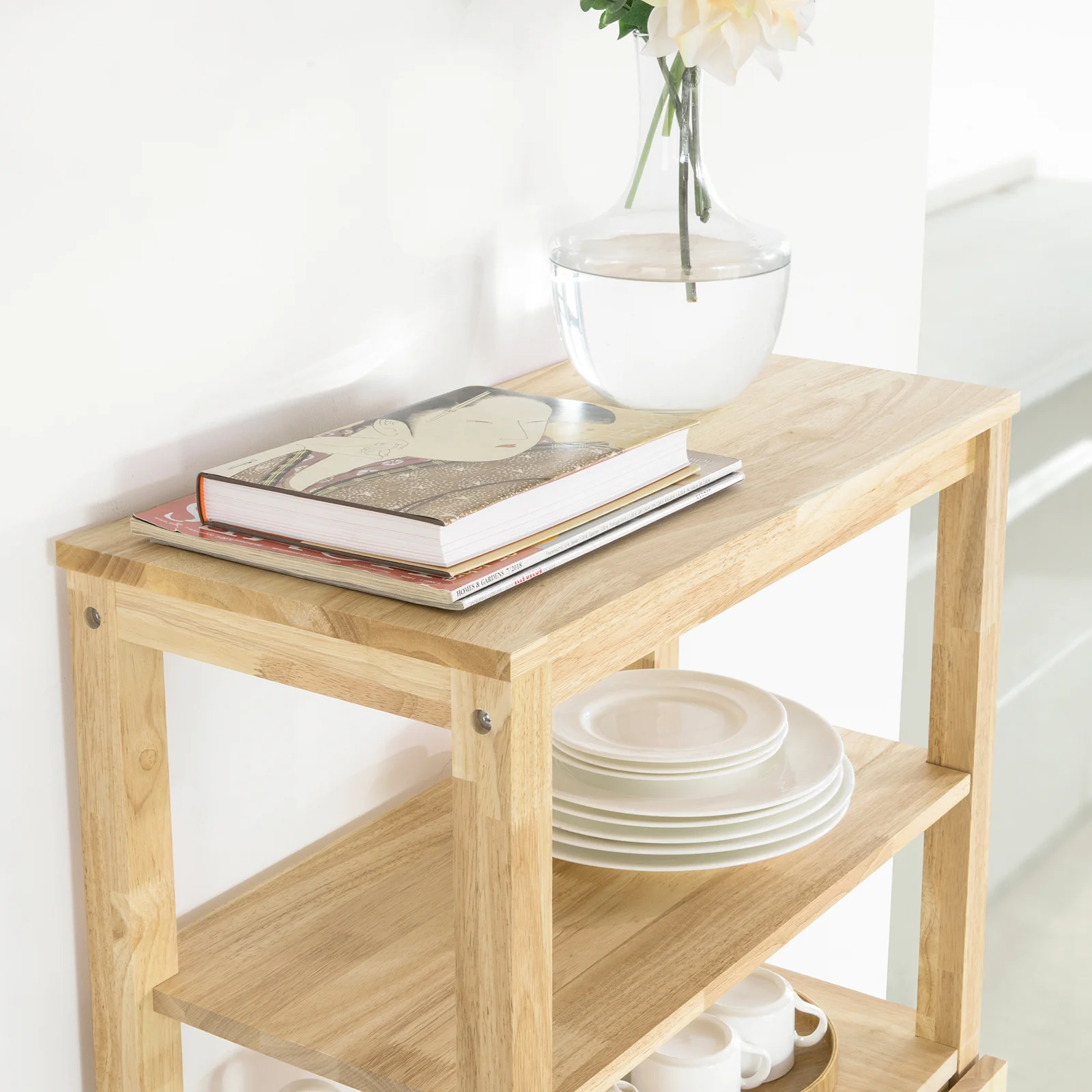 SoBuy FWT70-N Mesa de Comedor Plegable con 5 Estantes - Image 6