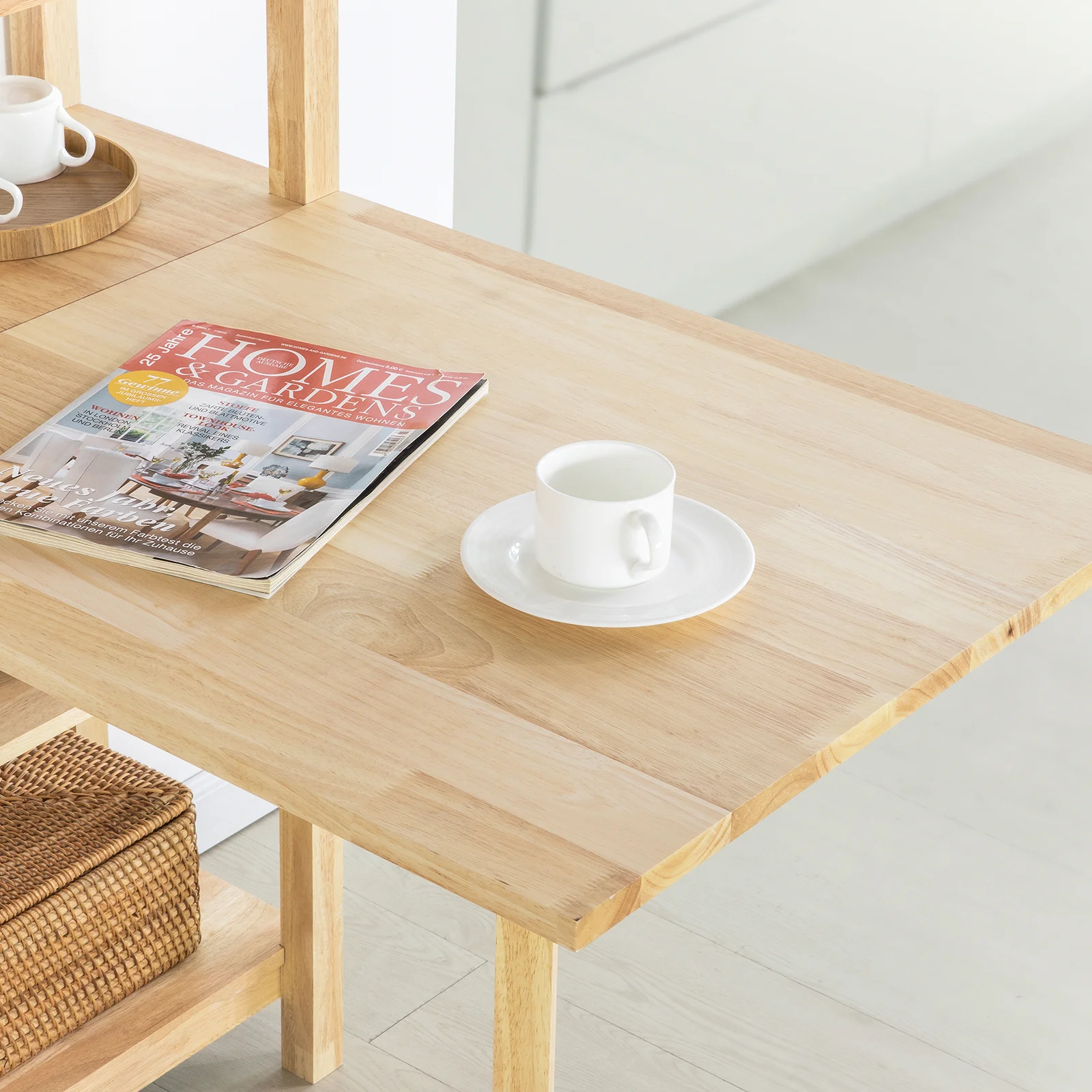 SoBuy FWT70-N Mesa de Comedor Plegable con 5 Estantes - Image 9