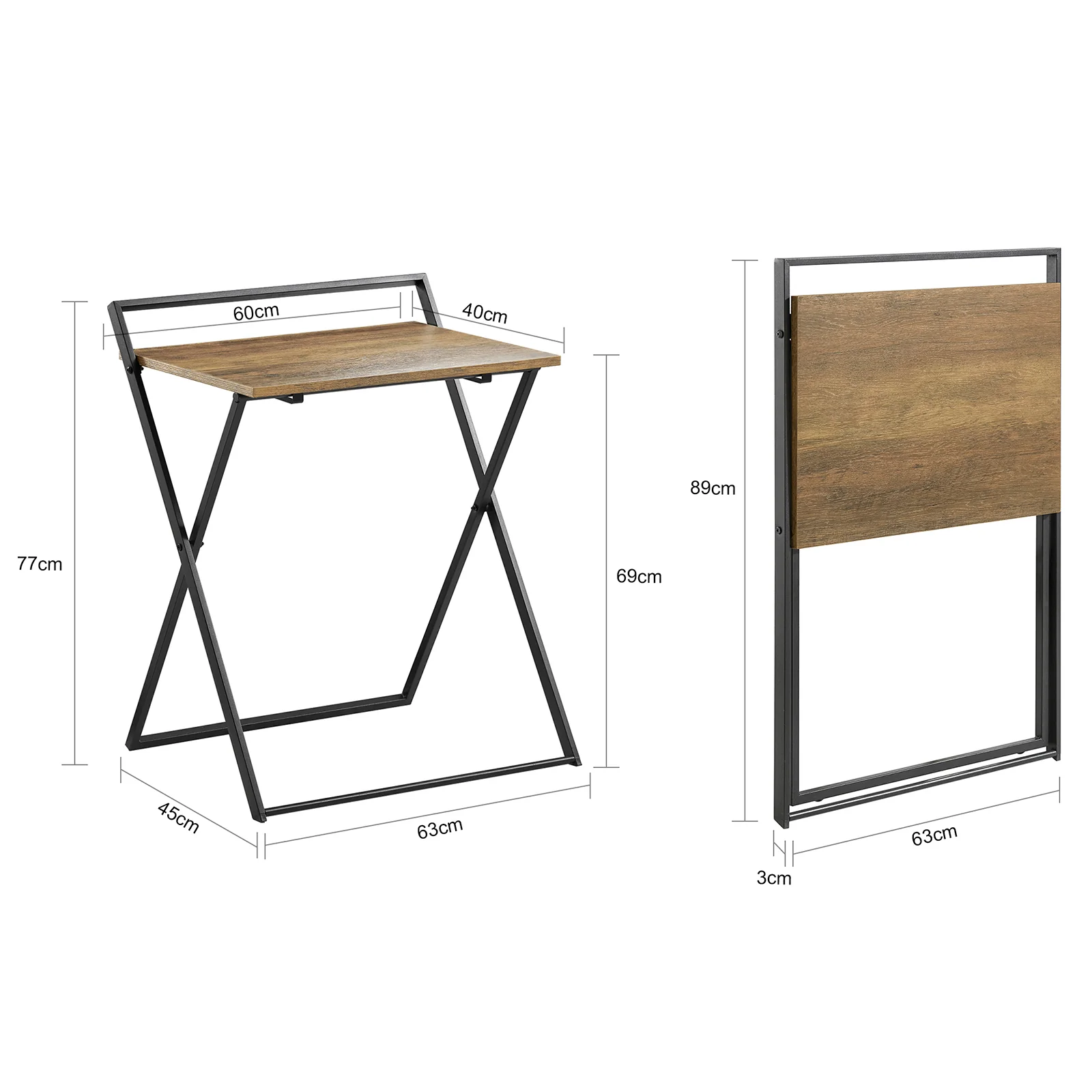 SoBuy FWT88-F Mesa de Escritorio  Plegable - Image 3