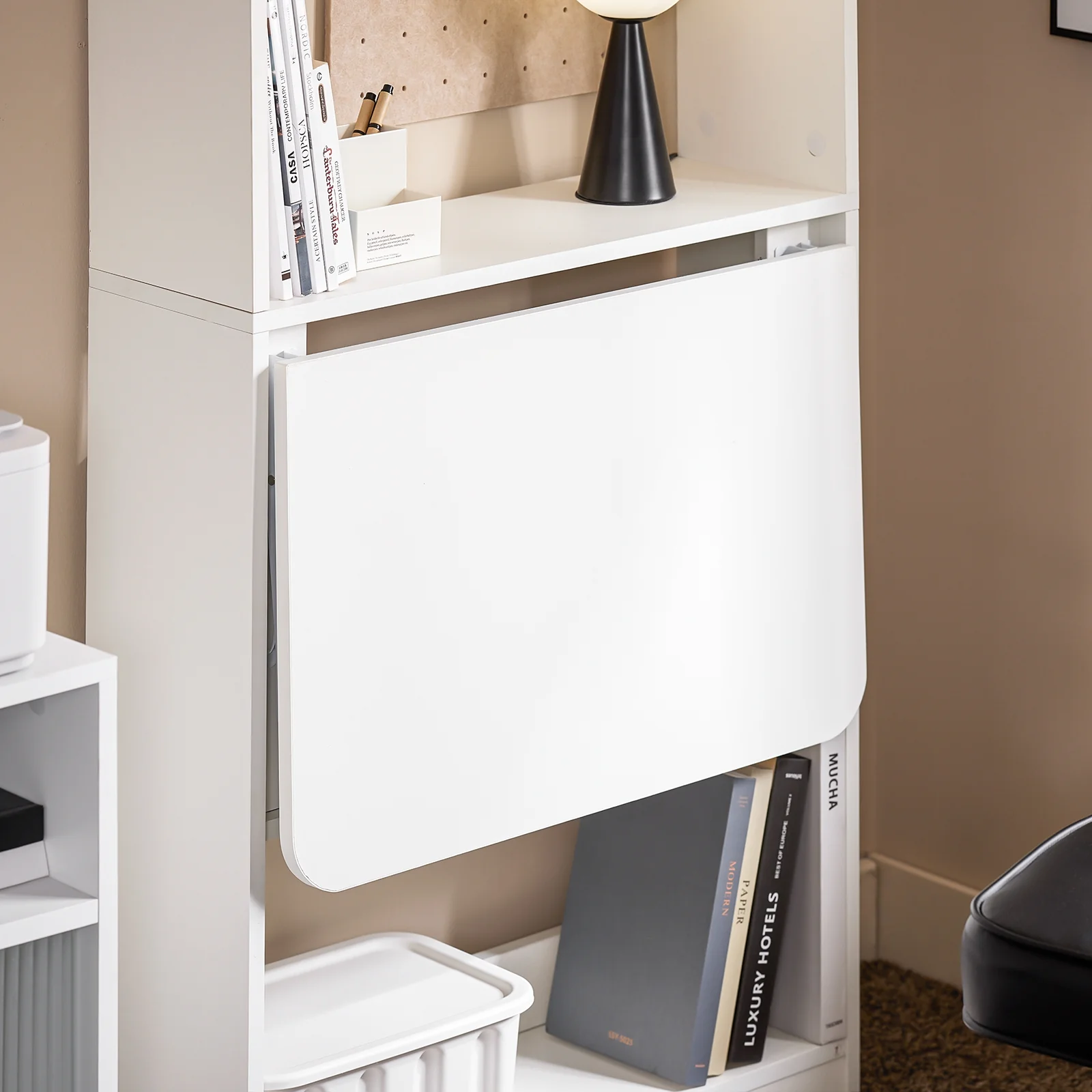 SoBuy FWT92-H-W Mesa Escritorio de Trabajo plegable Blanco - Image 6