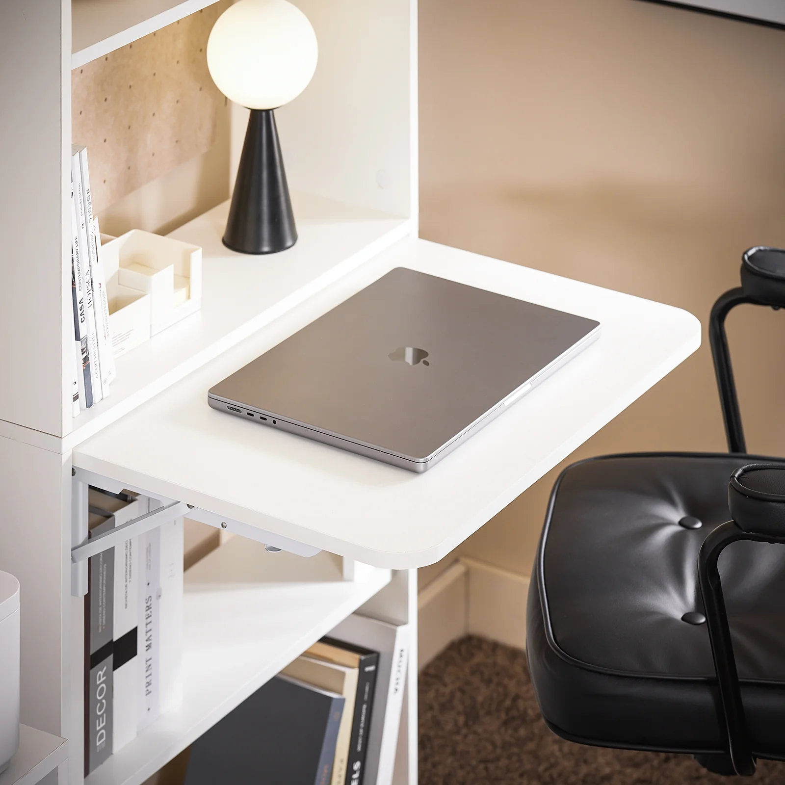 SoBuy FWT92-H-W Mesa Escritorio de Trabajo plegable Blanco - Image 8