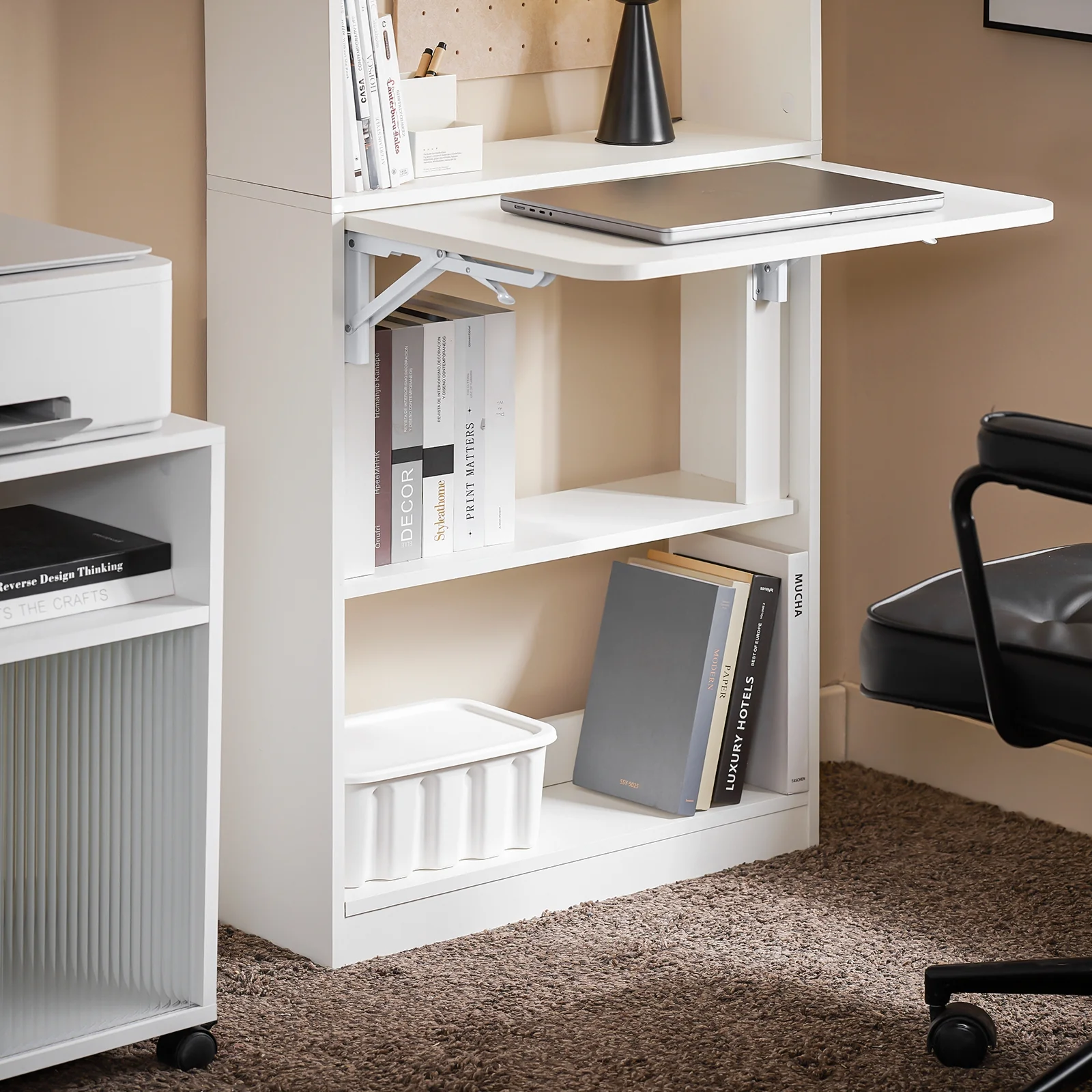 SoBuy FWT92-H-W Mesa Escritorio de Trabajo plegable Blanco - Image 9