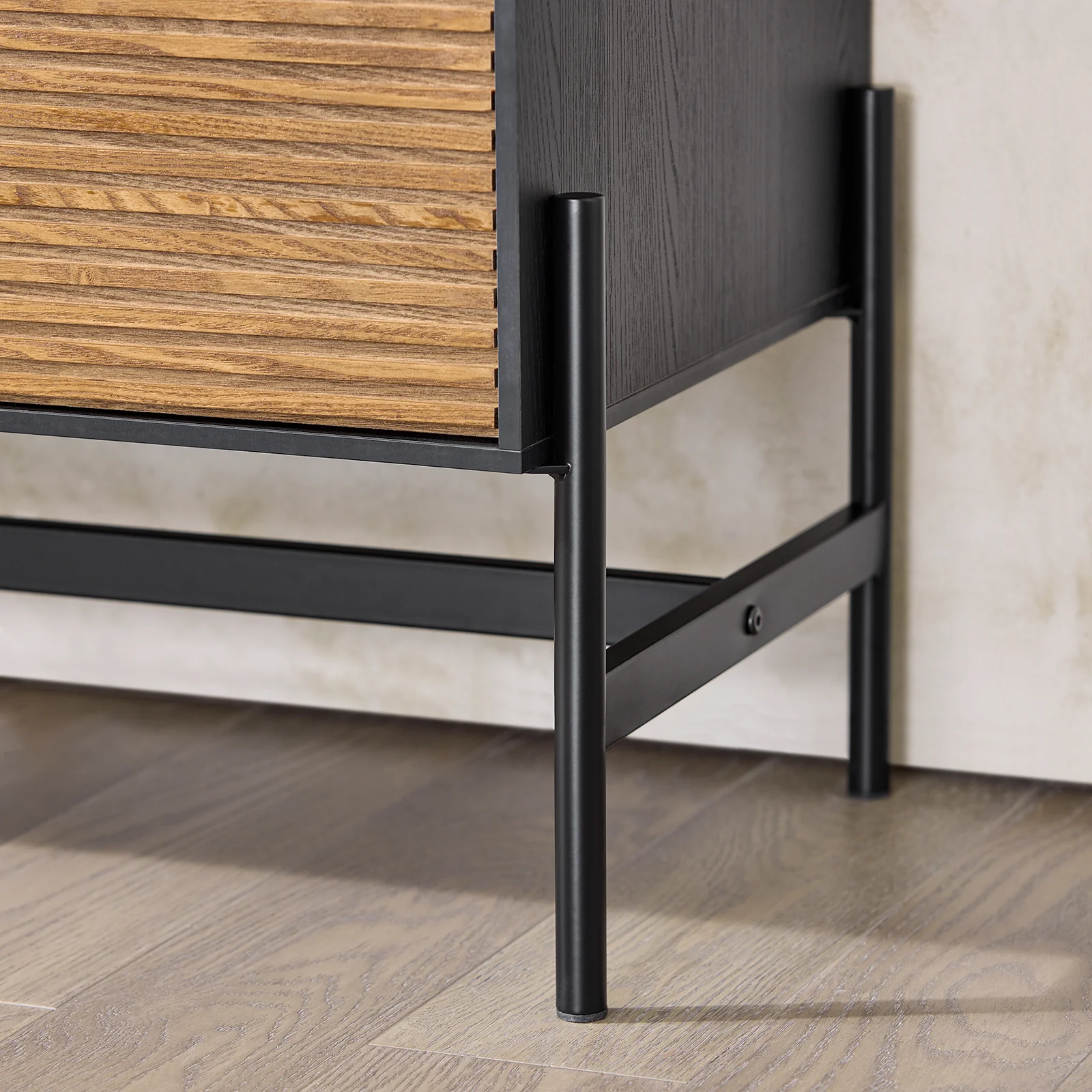 SoBuy HFSB03-SCH Aparador para Salón Comedor con 4 Puertas y 3 Compartimentos - Image 9