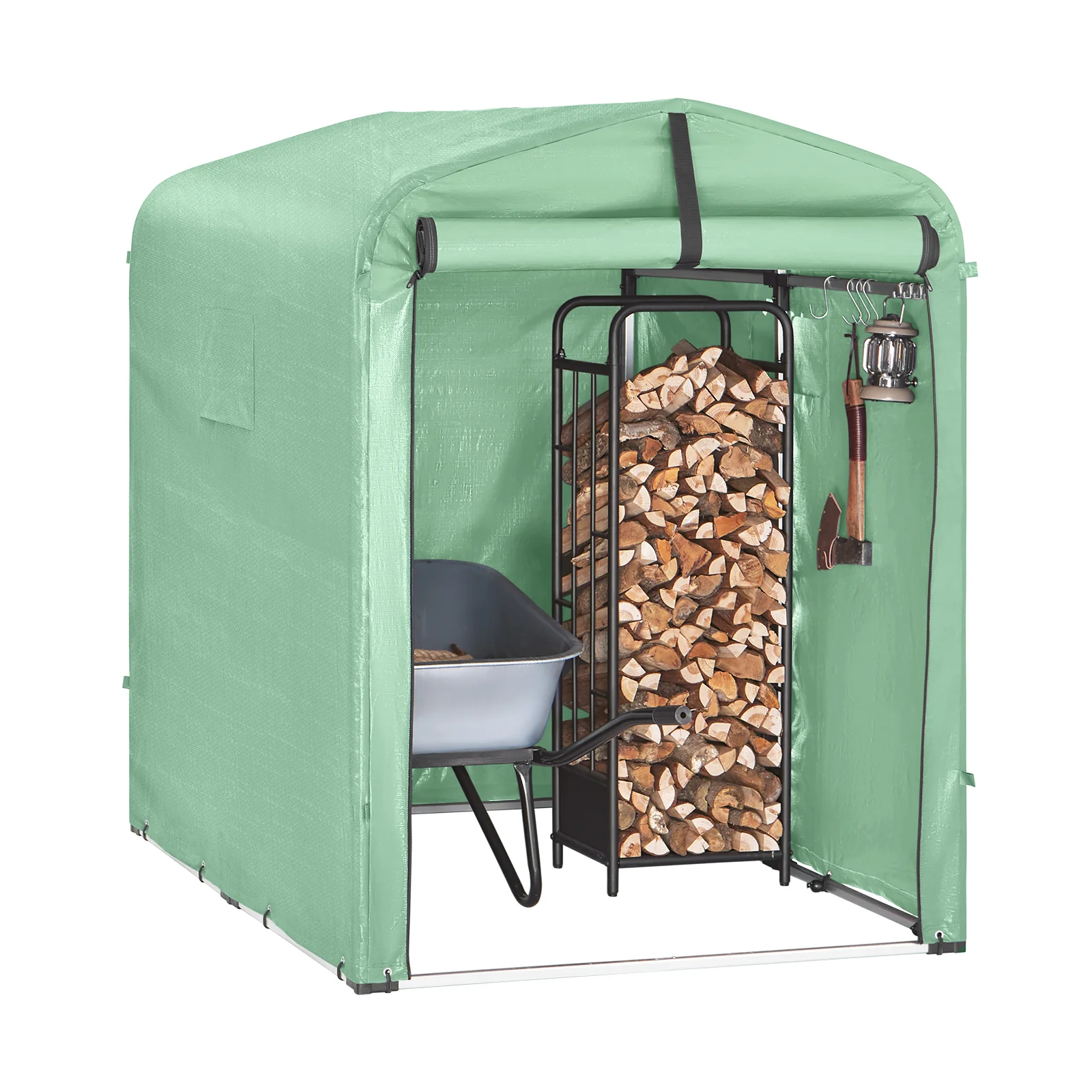 Preventa-SoBuy KLS11 Caseta Jardin Exterior Garaje Exterior para Coches Impermeable Carpa para Moto y Bicicletas Garage Moto para Exterior Cobertizo Jardín - Image 9