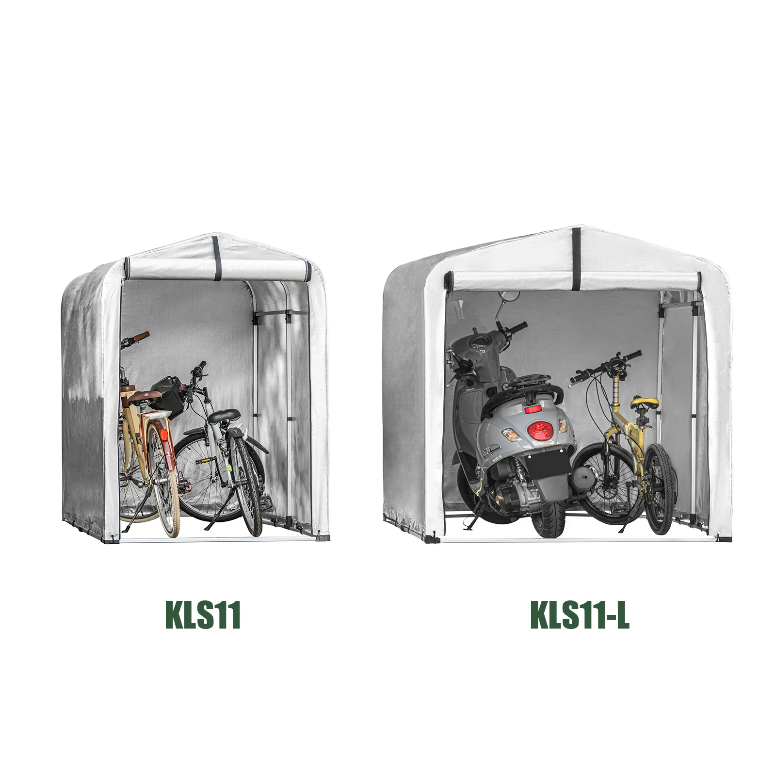 SoBuy KLS11-L Carpas para Bicicletas al Aire Libre en Color Plateado 151x219 x165cm - Image 10