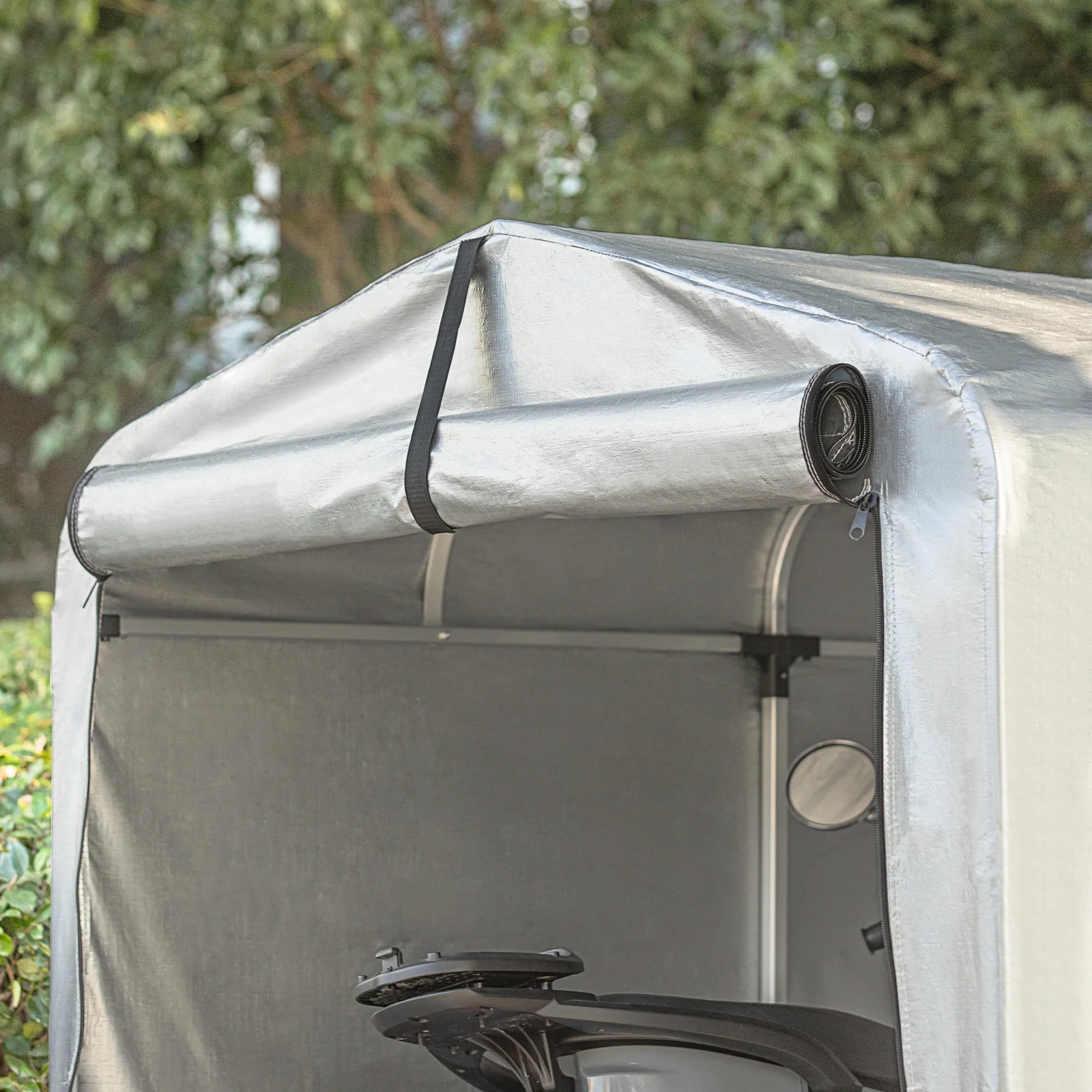 SoBuy KLS11-L Carpas para Bicicletas al Aire Libre en Color Plateado 151x219 x165cm - Image 6