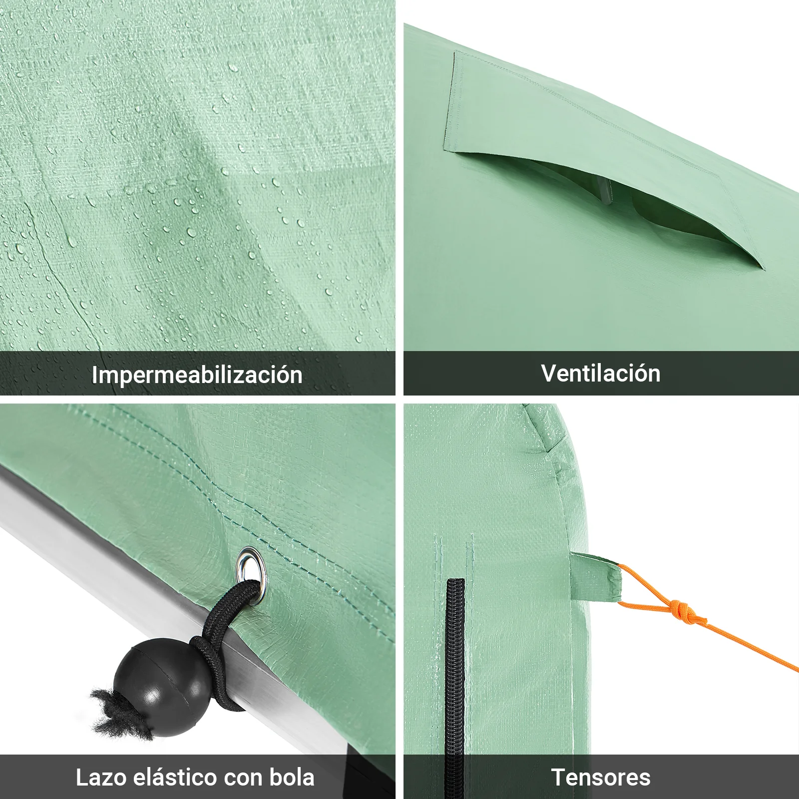 SoBuy KLS11-L-GR Garaje para bicicletas Caseta Jardin Exterior Verde - Image 8