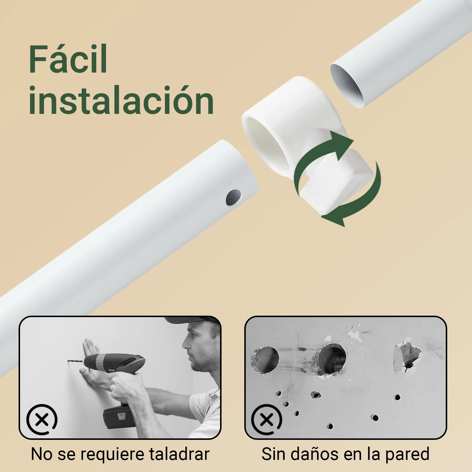 SoBuy KLS17-WN Perchero Telescópico Resistente Armario Abierto Ajustable con Estantes & Barras para Ropa - Image 8