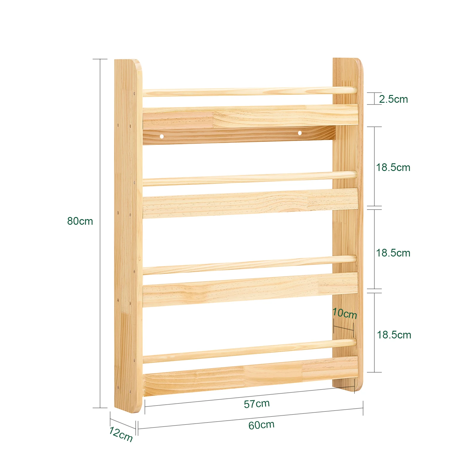 SoBuy KMB08-K-N Librería infantil con 4 Estantes L60cm Natural - Image 3