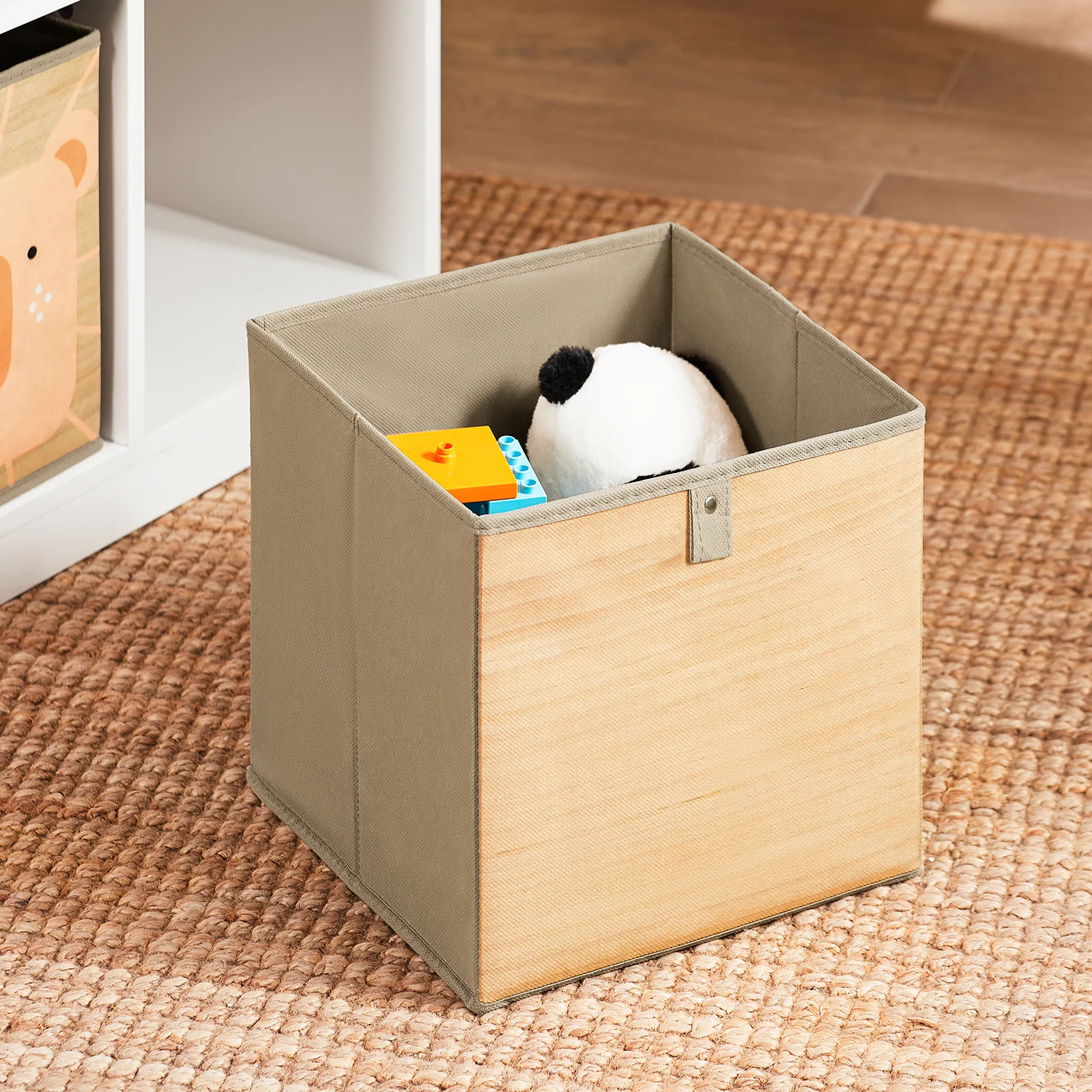SoBuy KMB113-W Set de Mesa Infantil con 2 Sillas con 2 Cajas Blanco - Image 8