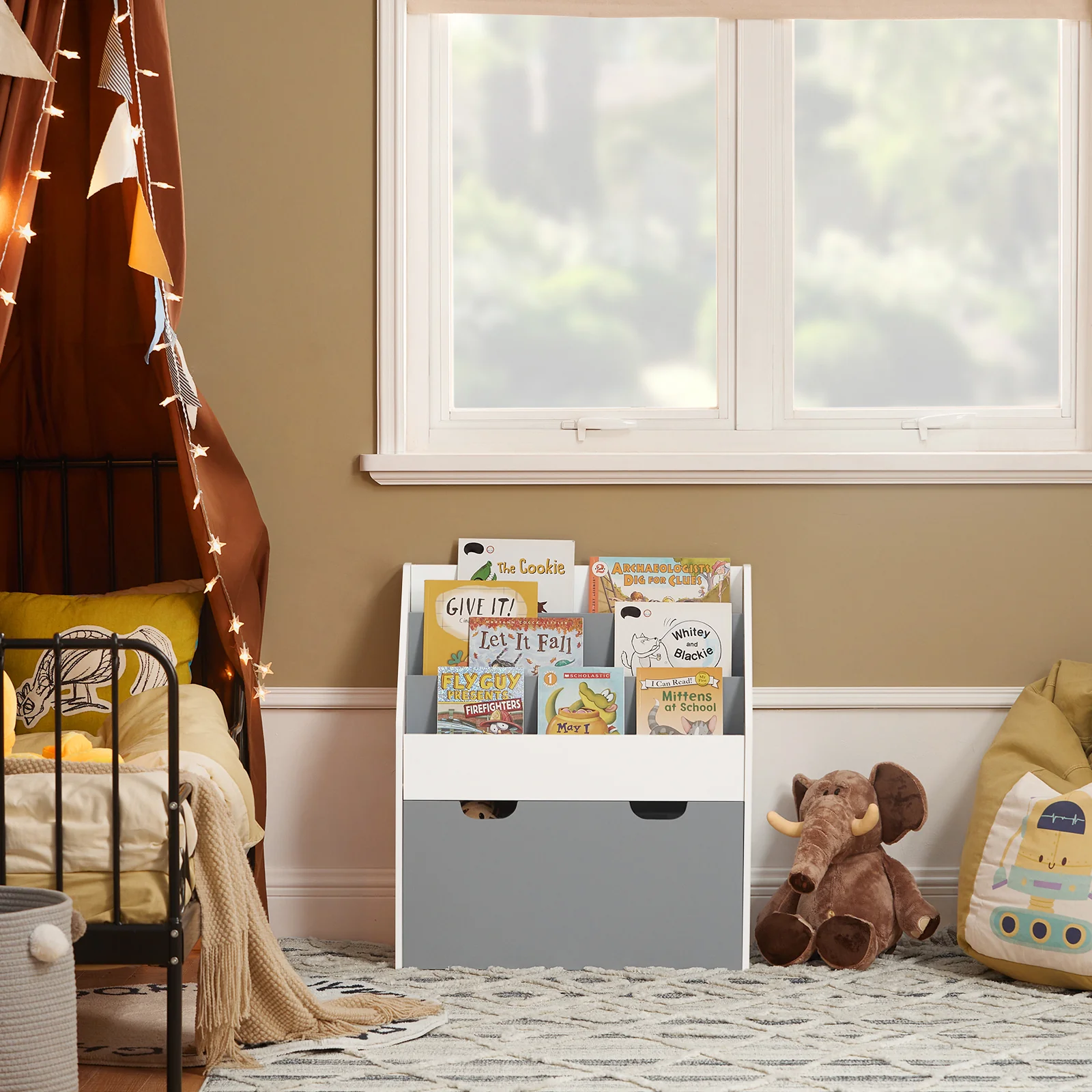 SoBuy KMB17-HG Librería Infantil con 3 Estanterías y 1 cajón - Image 2