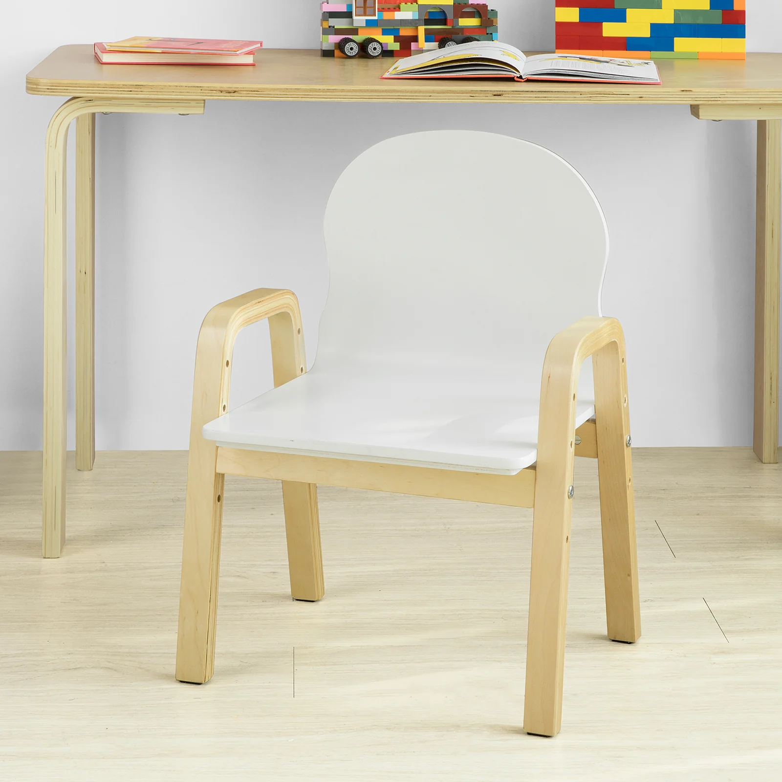 SoBuy KMB24-Wx2 Sillas Infantiles x2 con 4 Alturas de Asiento Diferentes 23-35 cm - Image 5