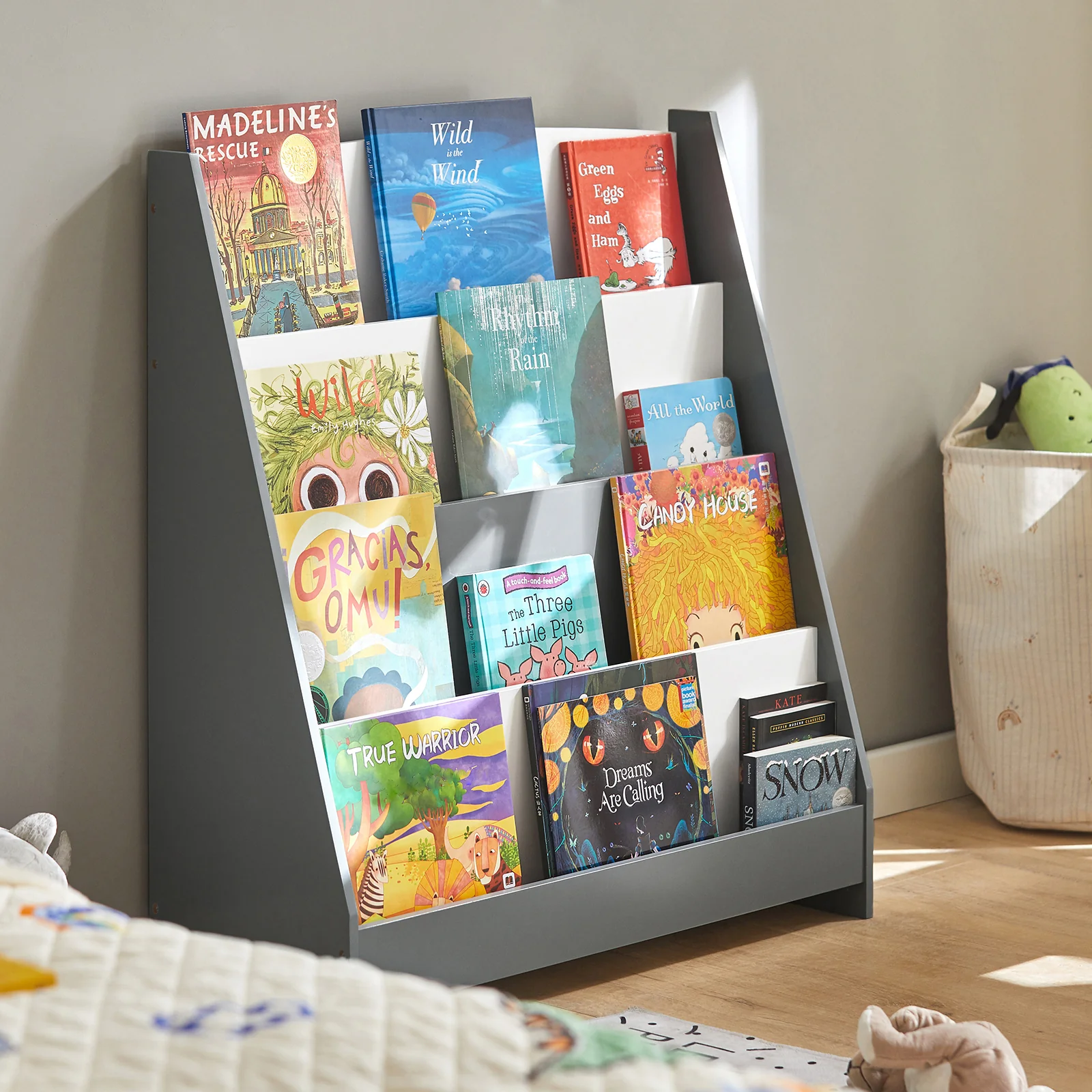 SoBuy KMB32-HG Librería Infantil con 4 compartimentos abiertos - Image 9
