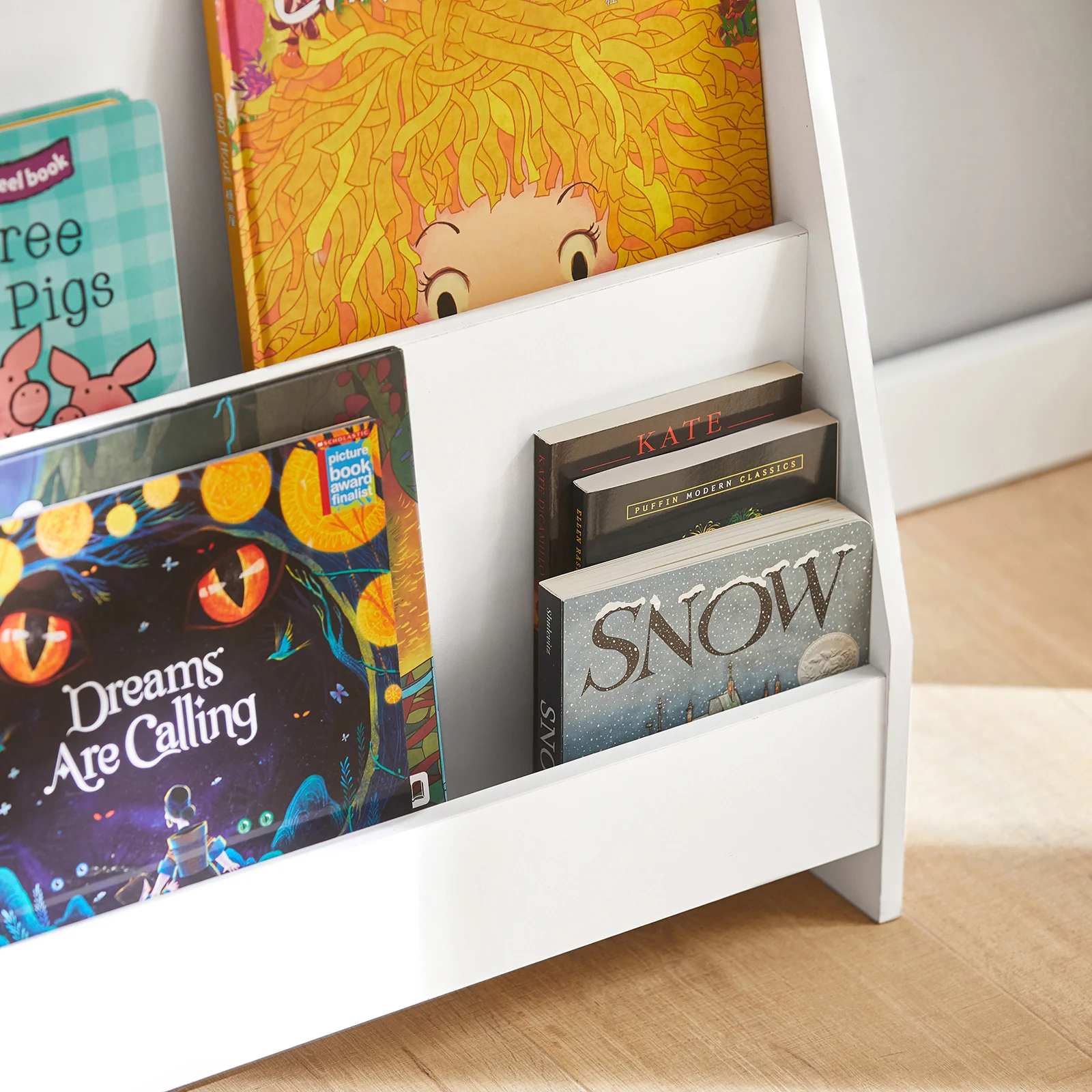 SoBuy KMB32-W Librería Infantil con 4 compartimentos abiertos Blanco - Image 6
