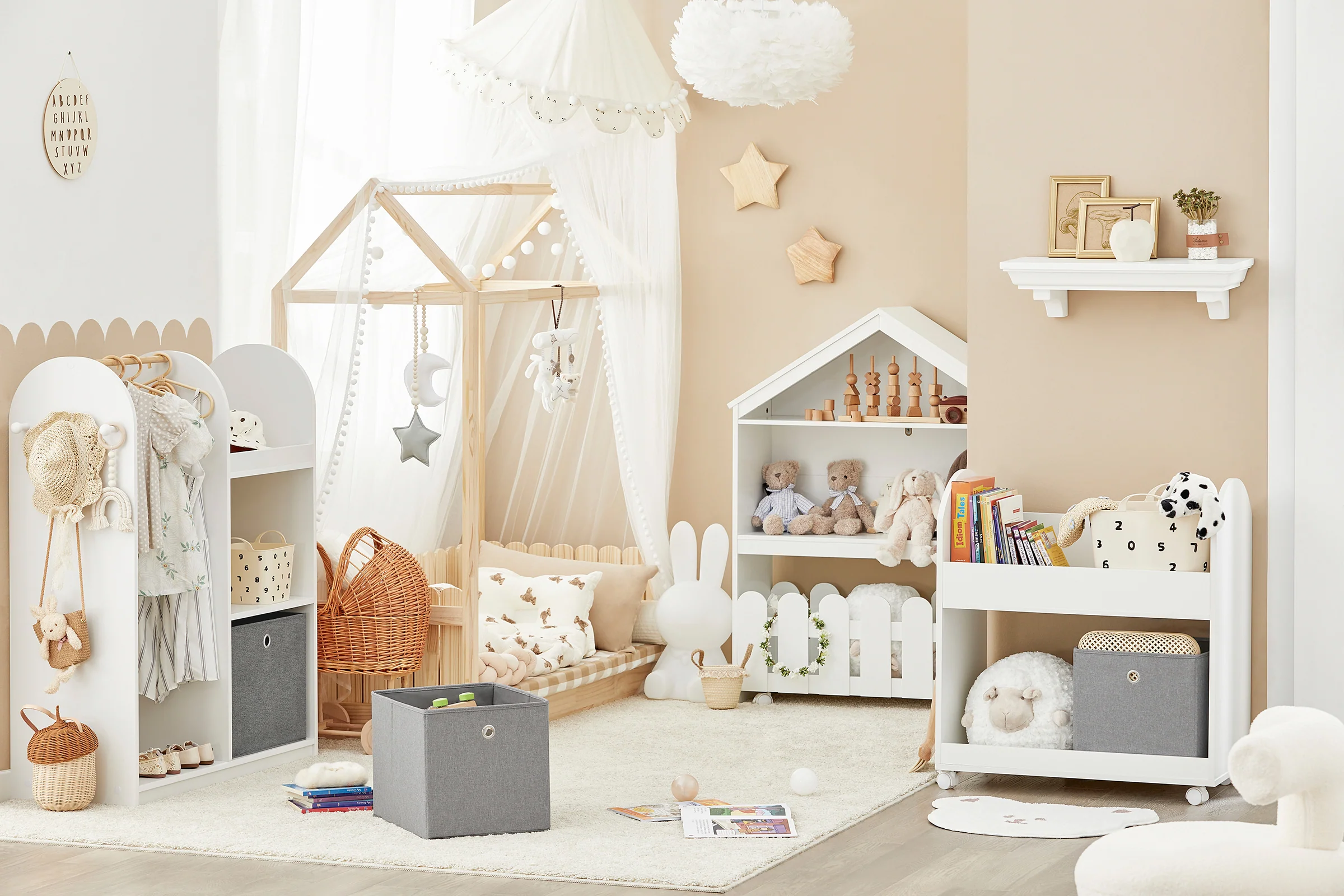 SoBuy KMB40-W Mueble Organizador para Juguetes y Ropa - Image 4