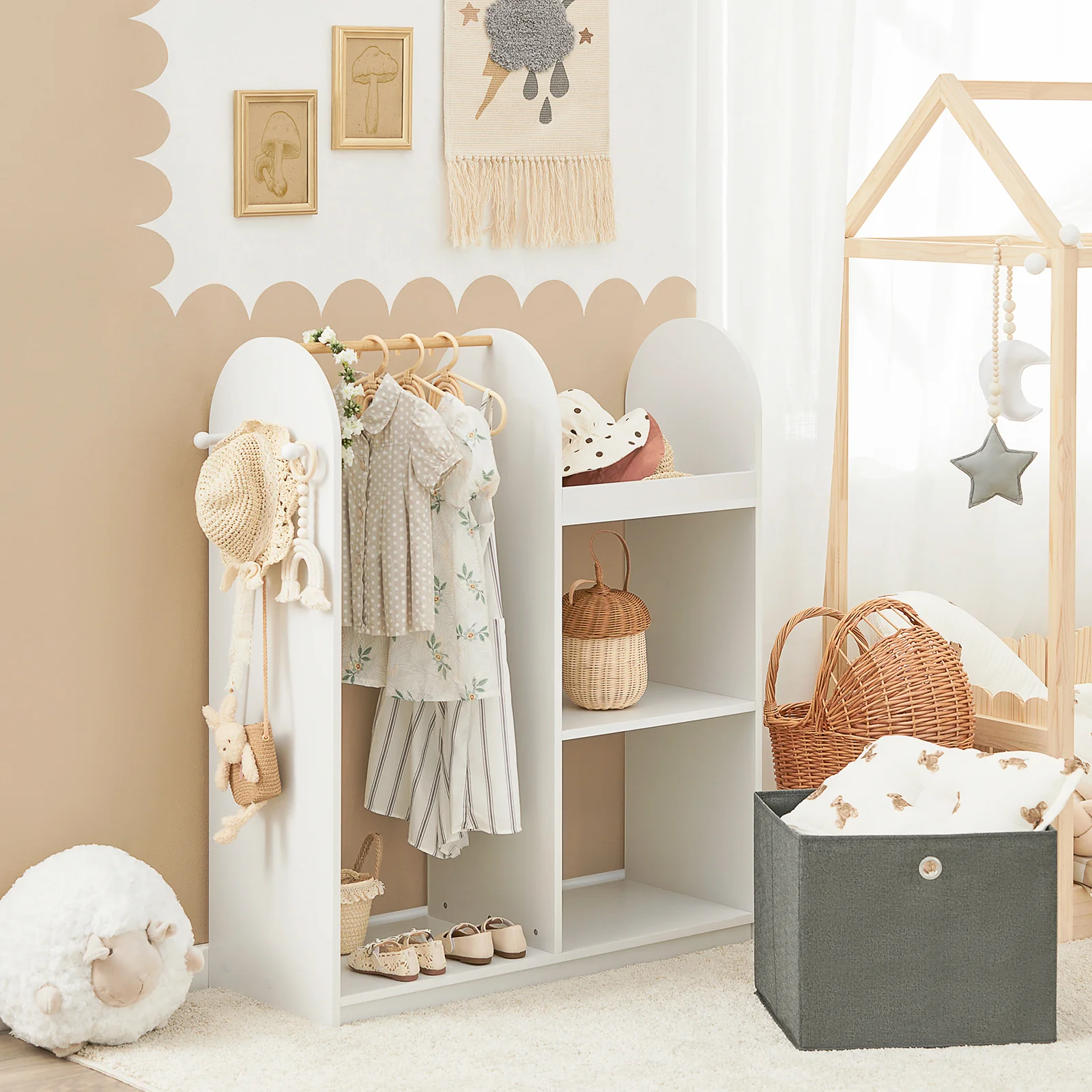 SoBuy KMB40-W Mueble Organizador para Juguetes y Ropa - Image 5