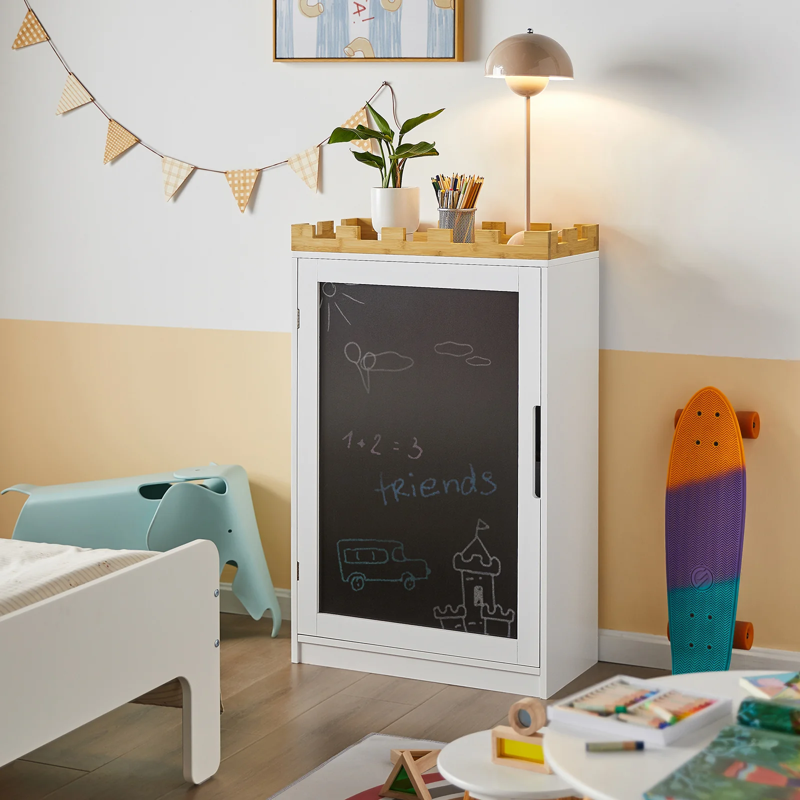 SoBuy KMB43-W Librería infantil con pizarra - Image 4