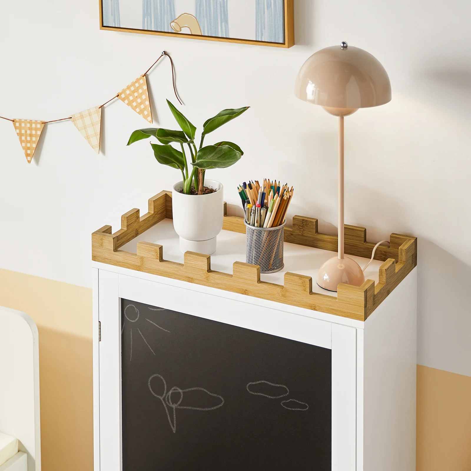 SoBuy KMB43-W Librería infantil con pizarra - Image 6