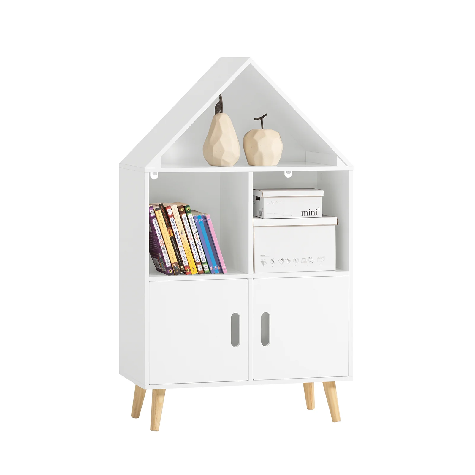 SoBuy KMB58-W Librería Infantil con 2 Estanterías Abiertos