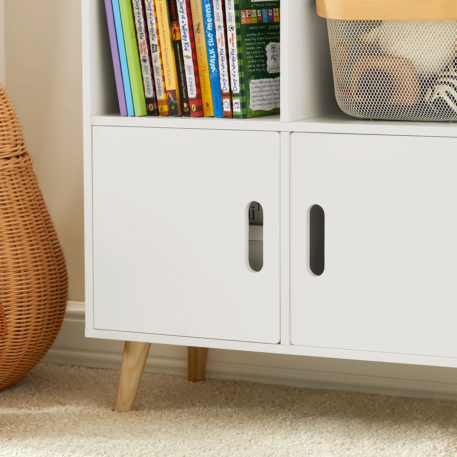 SoBuy KMB58-W Librería Infantil con 2 Estanterías Abiertos - Image 9