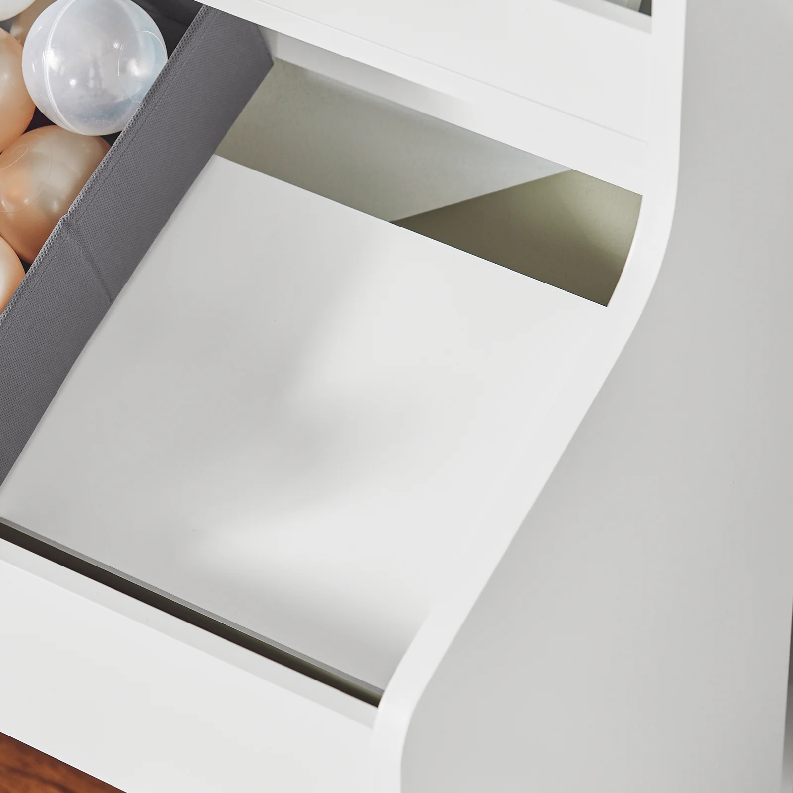 SoBuy KMB71-W LibrerÃa Infantil para niños con 1 Estante y 3 Cajas con Ruedas Blanco 63 x 32 x 80 cm - Image 7