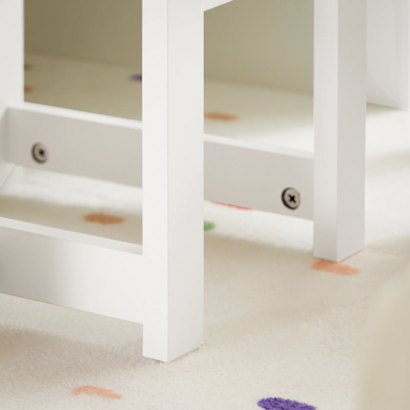Preventa-SoBuy KMB75-W Juego de Mesa Infantil y 2 Sillas Mesa con 8 Cestas - Image 9