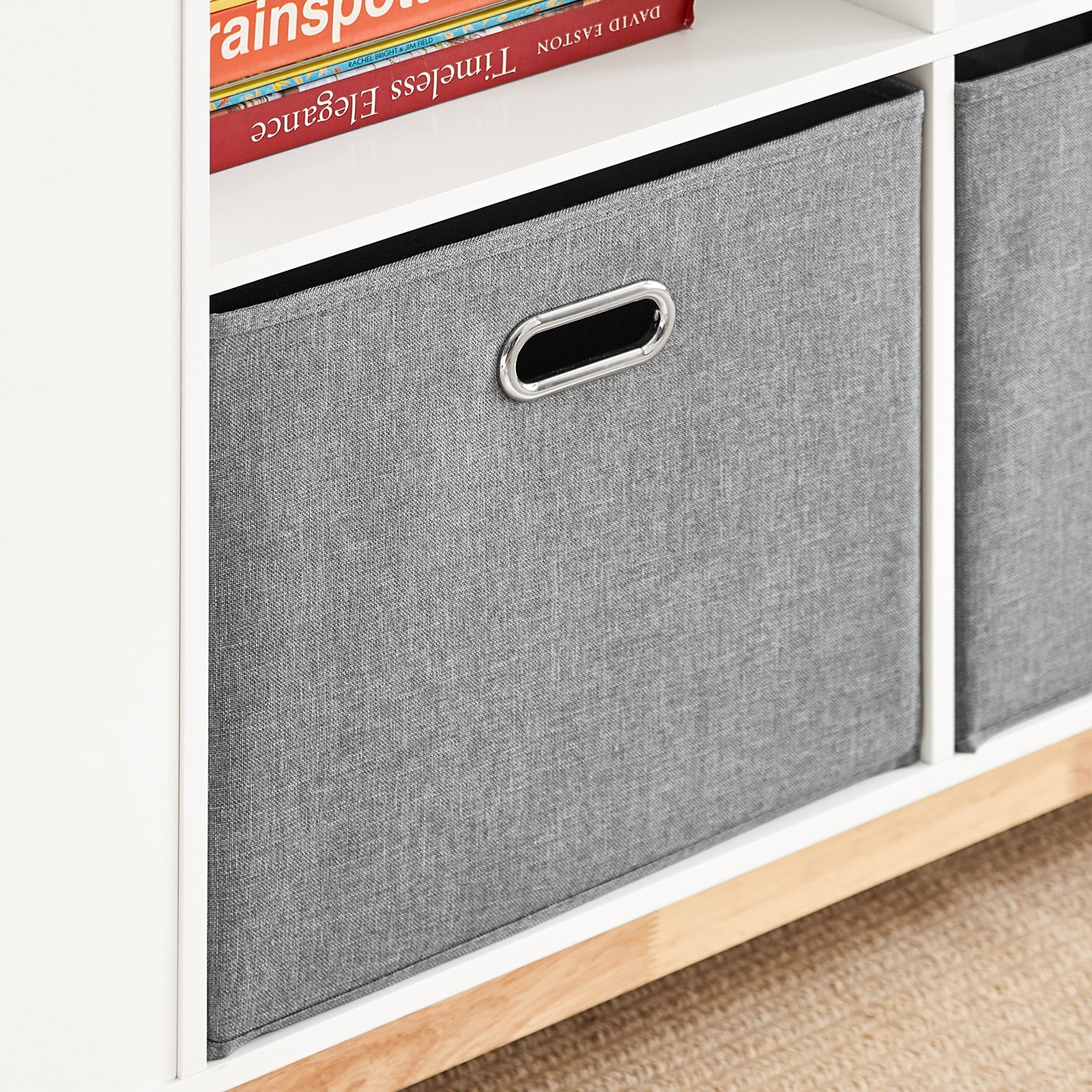 SoBuy KMB85-W Organizador de Juguetes Librería Infantil con 6 Estantes Laterales 2 Cestas - Image 9
