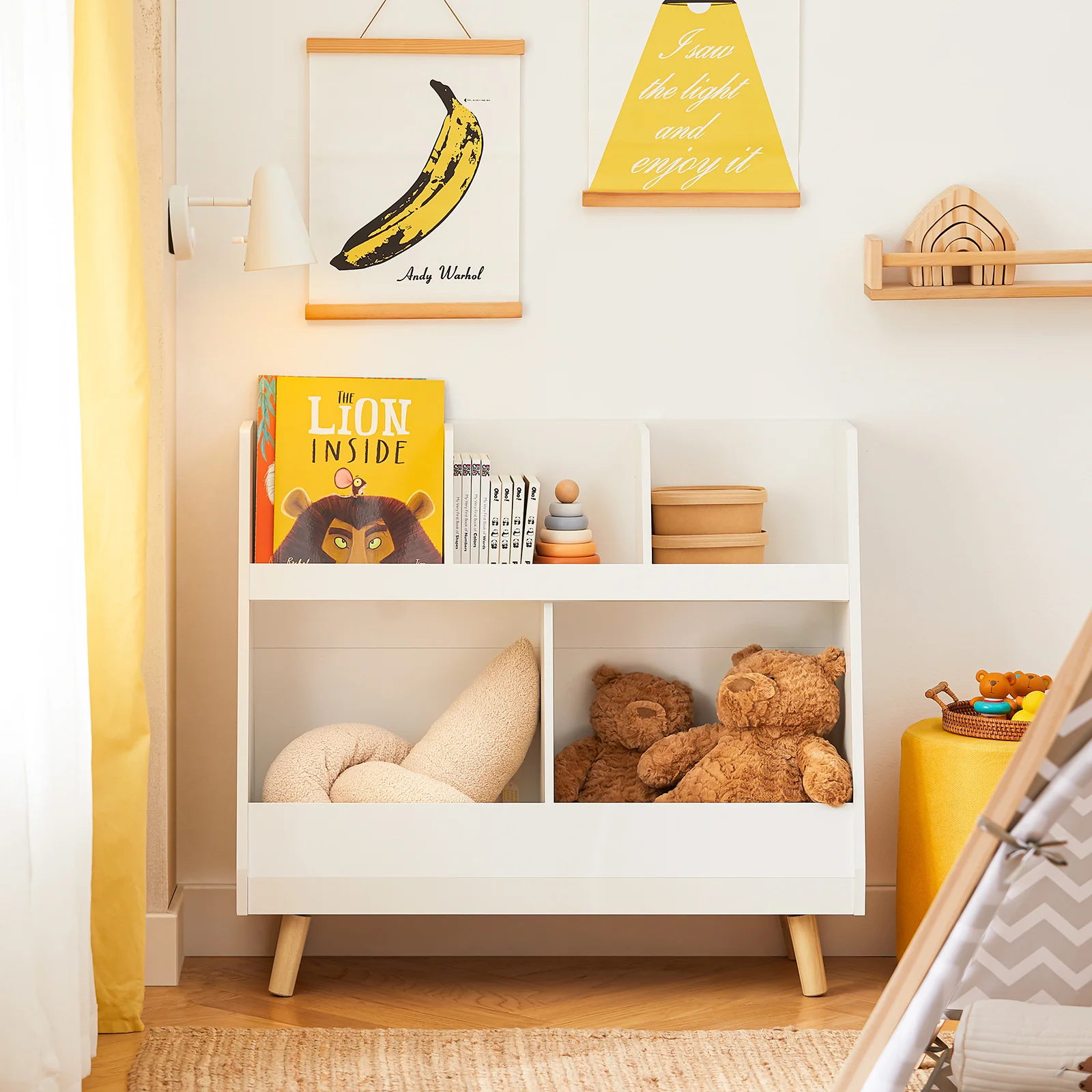 SoBuy KMB19-W Librería Infantil 86 x 36 x 77cm - Image 4