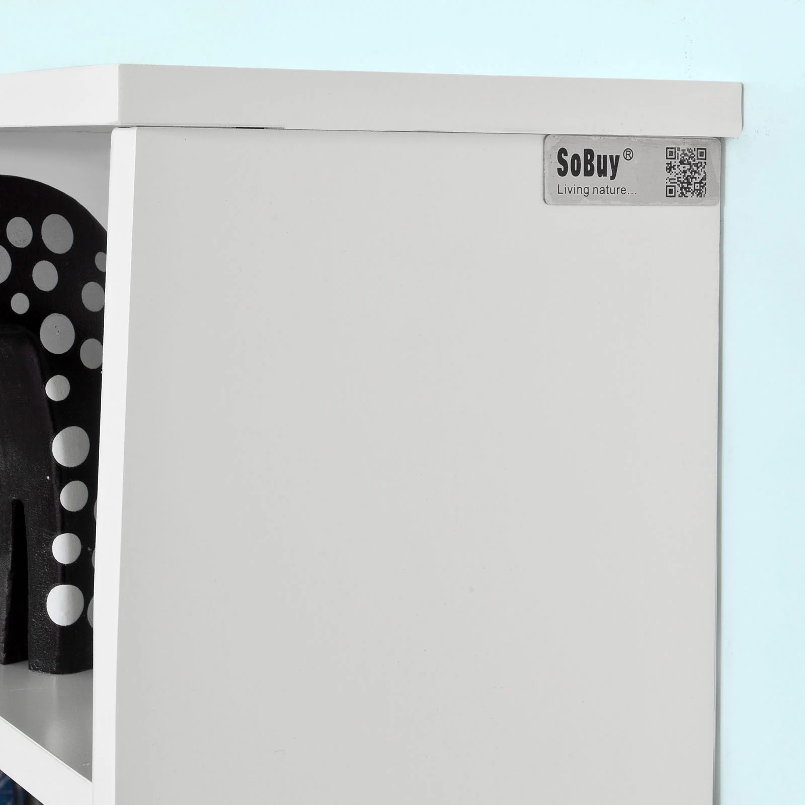SoBuy FRG48-W  Perchero de pared con 3 compartimentos y 4 ganchos Dobles Blanco - Image 8