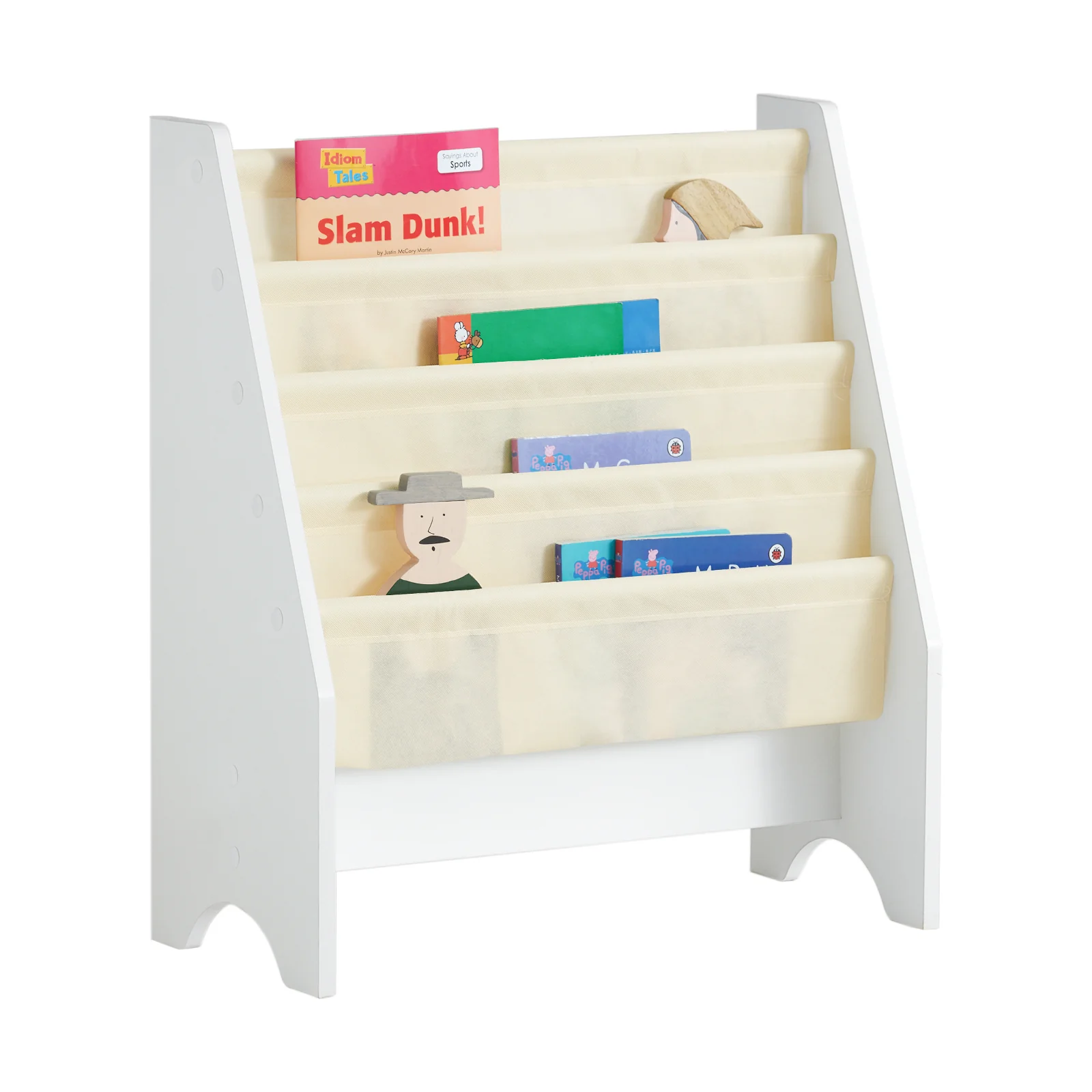SoBuy FRG225-W LibrerÃa Infantil para niños con 4 EstanterÃas