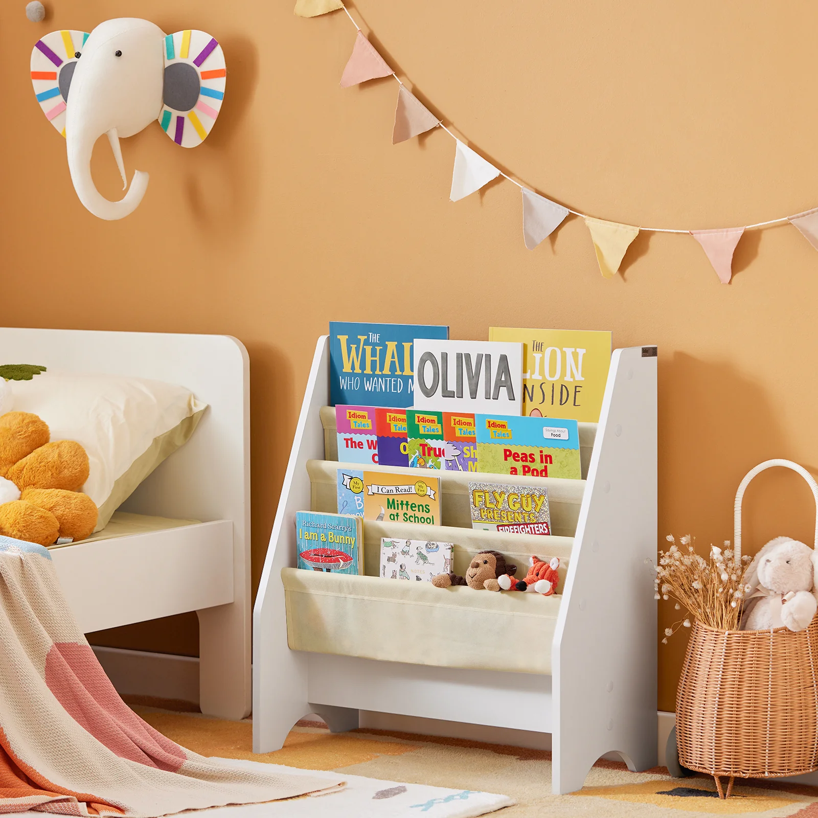 SoBuy FRG225-W LibrerÃa Infantil para niños con 4 EstanterÃas - Image 4