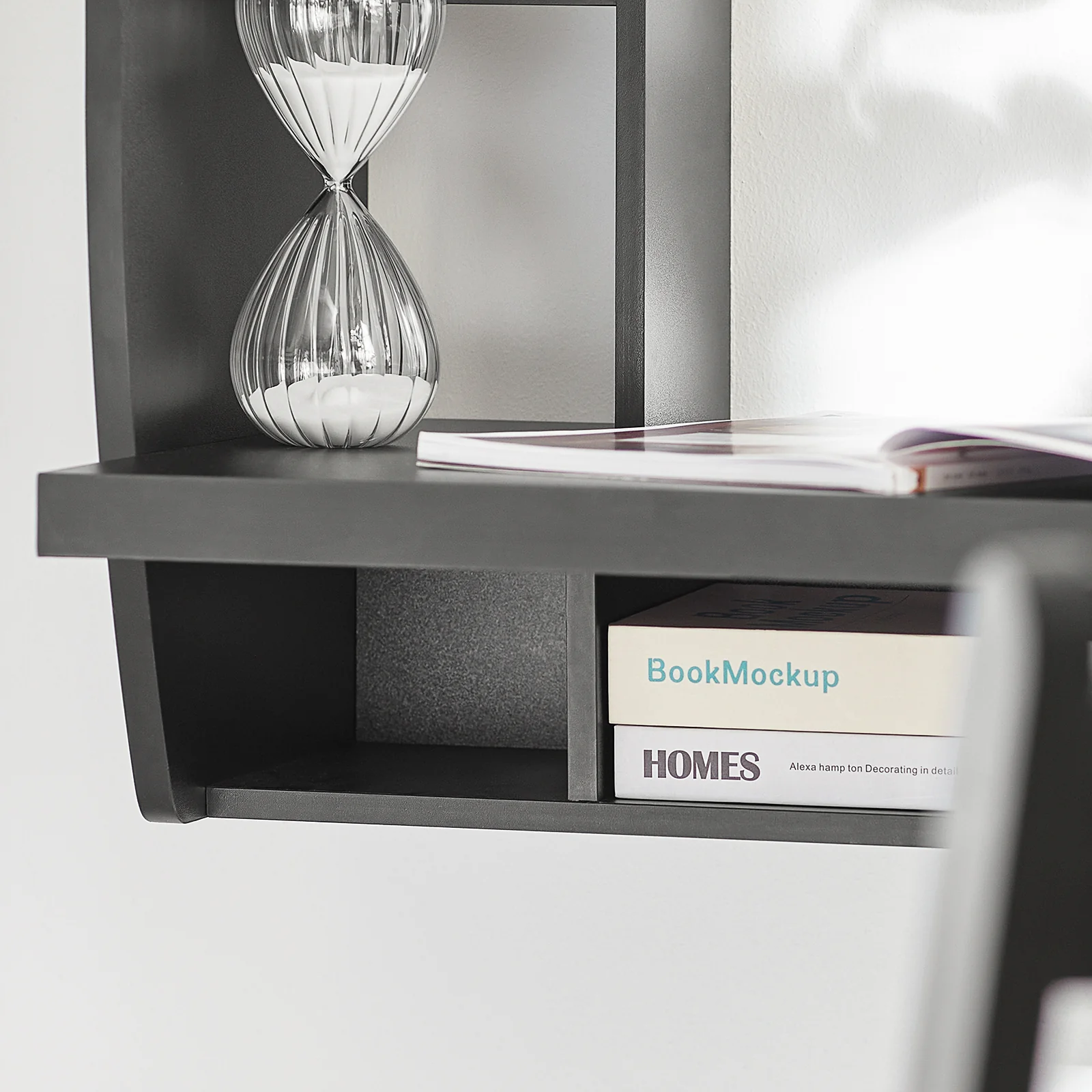 SoBuy FWT18-SCH Mesa de Pared Negro - Image 6