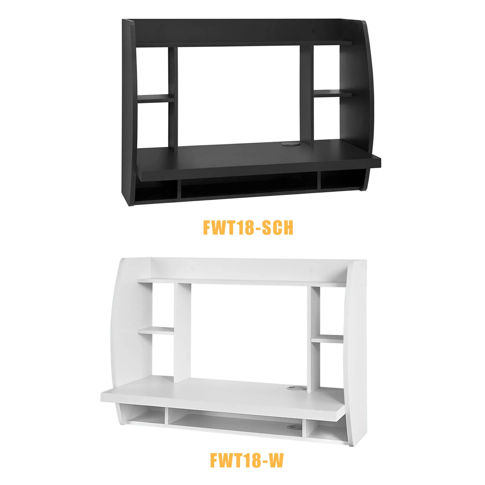 SoBuy FWT18-SCH Mesa de Pared Negro - Image 8