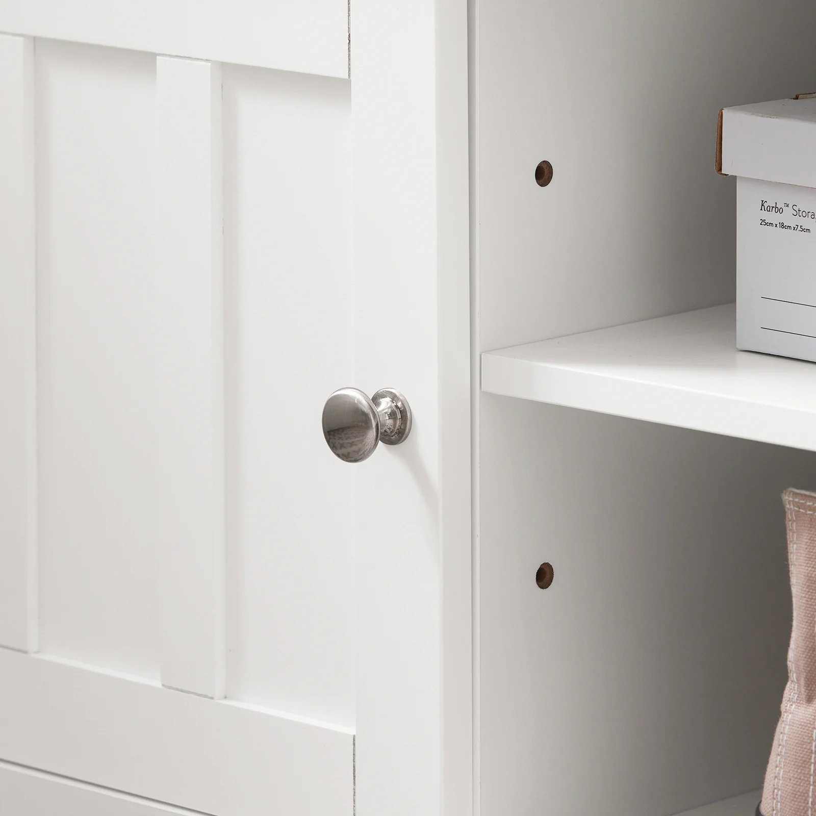SoBuy FSR35-W+FRG282-W Mueble recibidor Zapatero con Perchero Gris+Blanco - Image 5